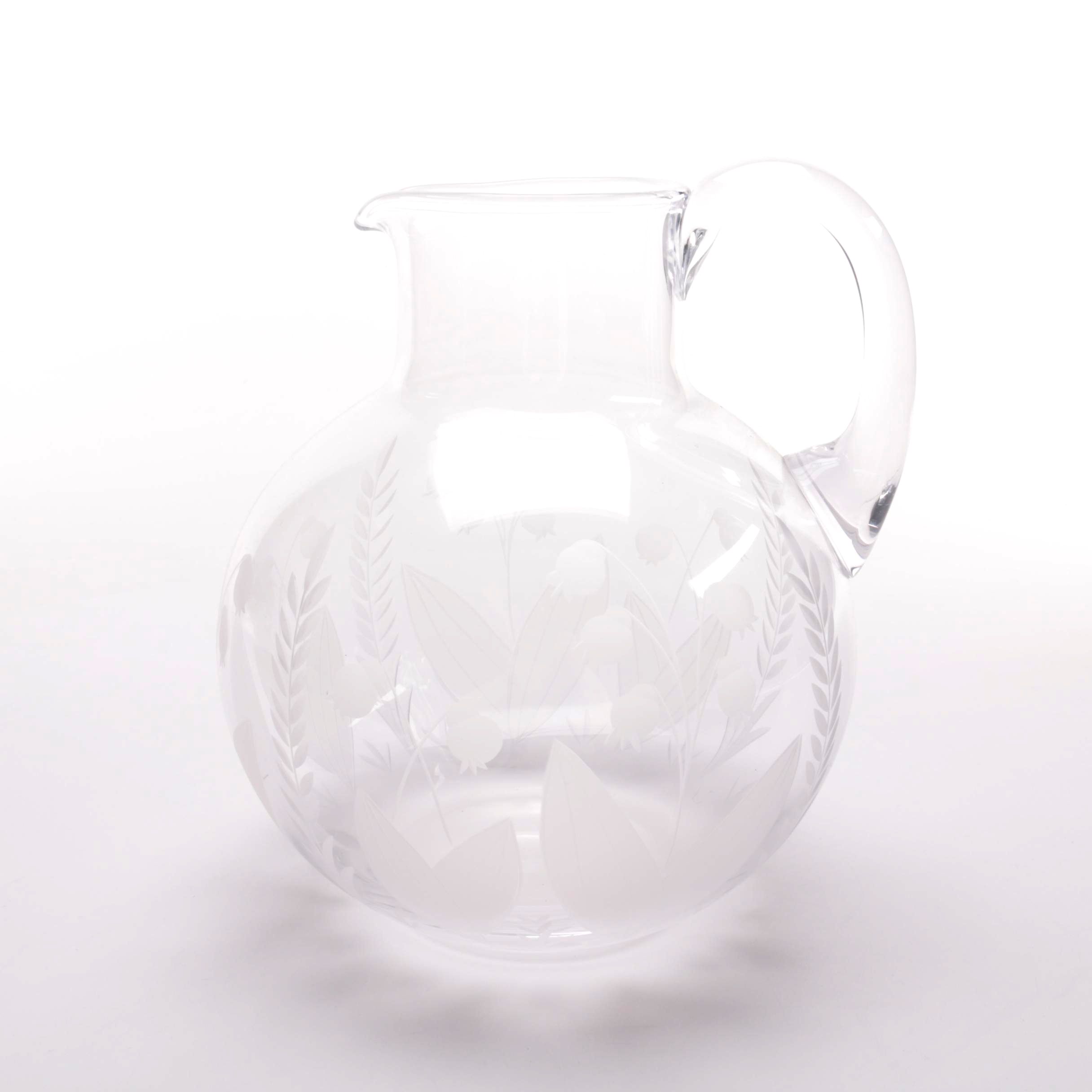 Tiffany & Co. "Lily of the Valley" Crystal Pitcher
