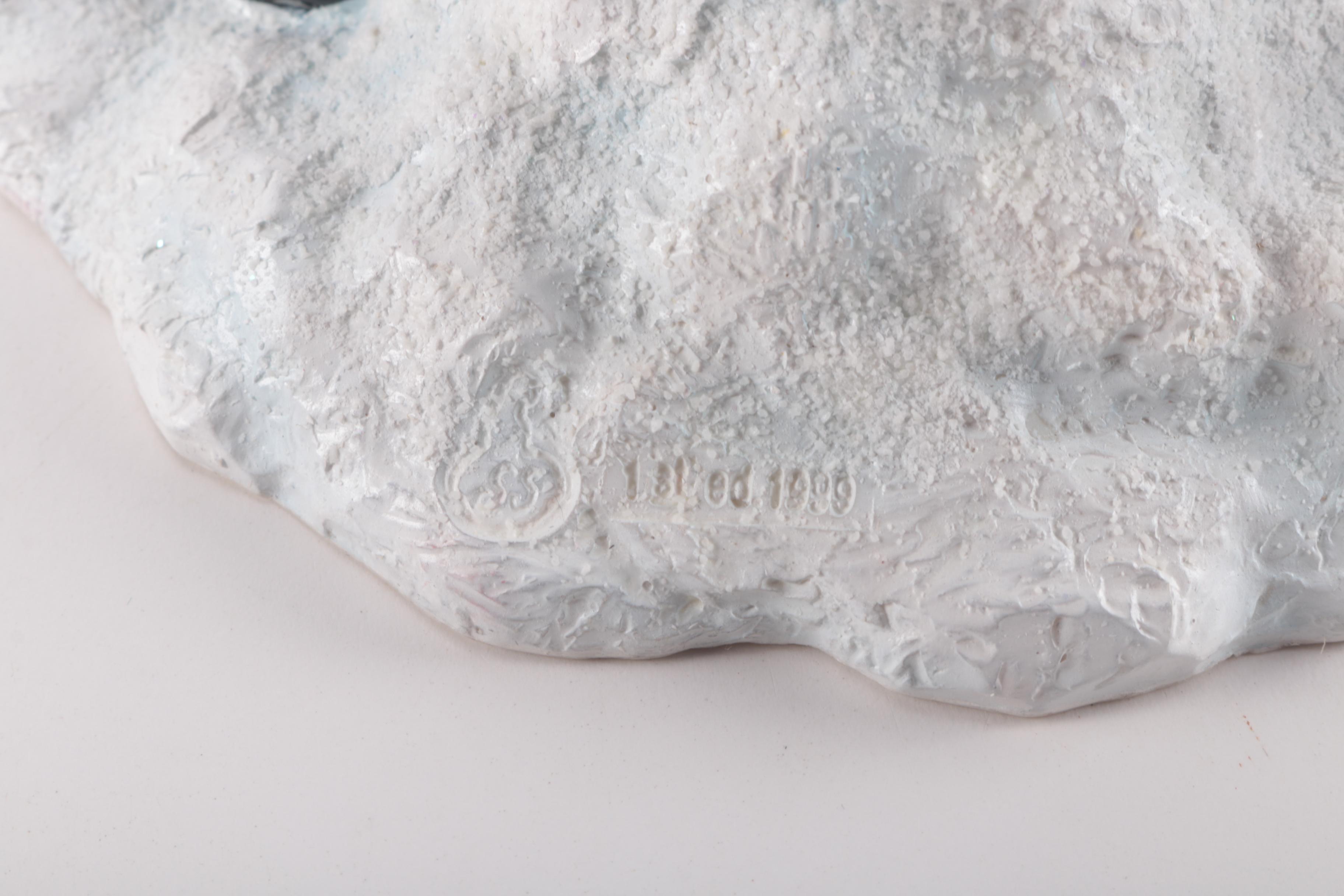 Pair of Santa Claus Figurines by Stewart Sherwood