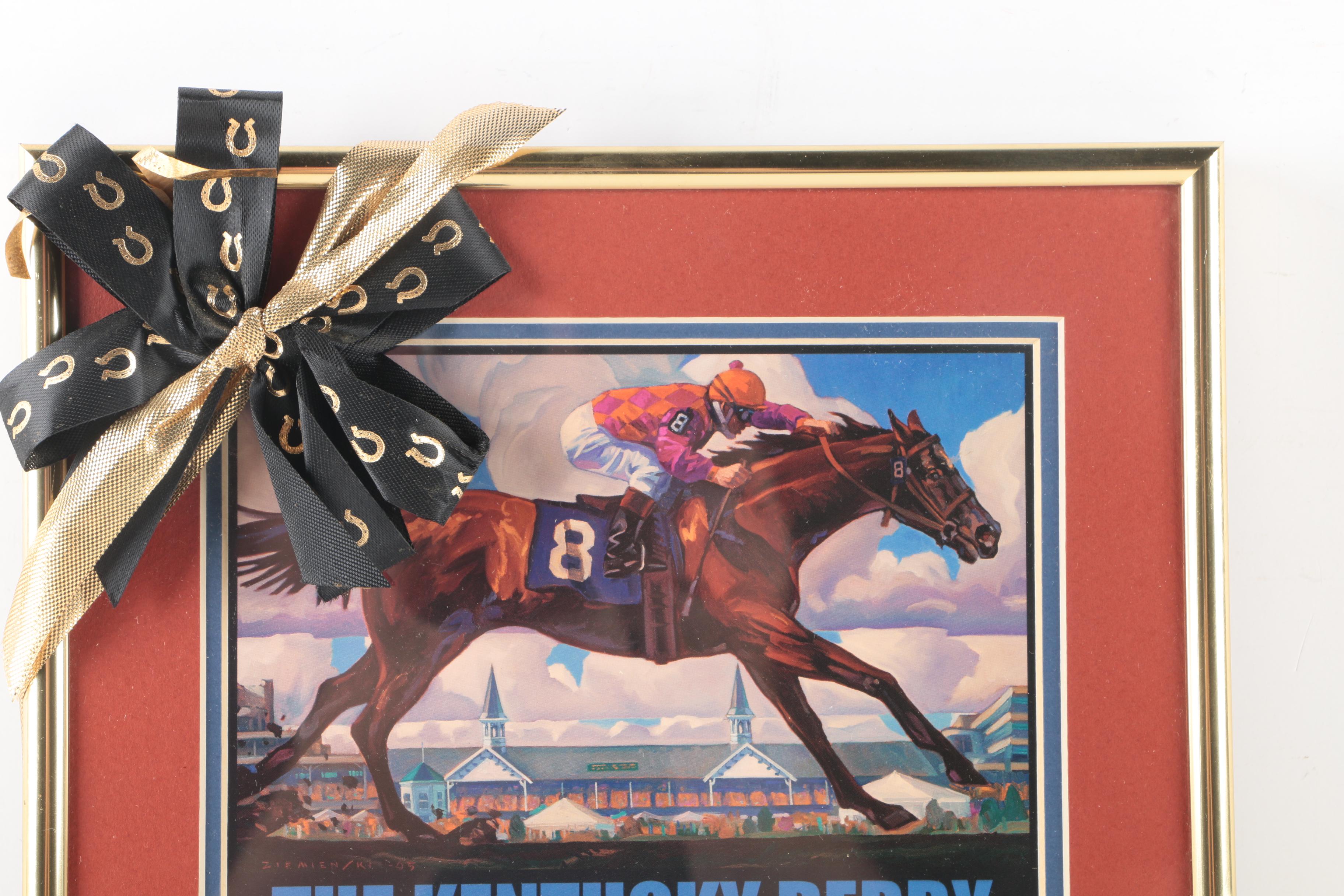 Offset Lithographs After Dennis Ziemienski Official 132 Kentucky Derby Poster