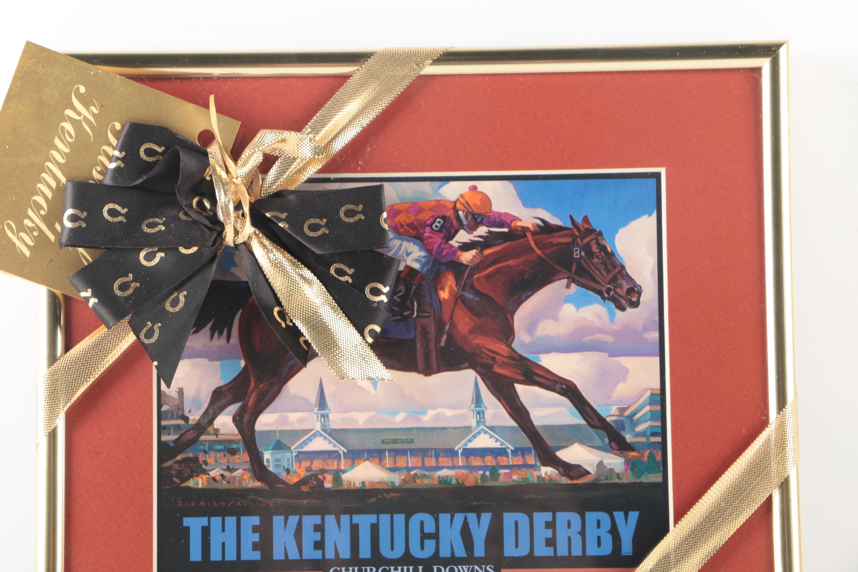 Offset Lithographs After Dennis Ziemienski Official 132 Kentucky Derby Poster