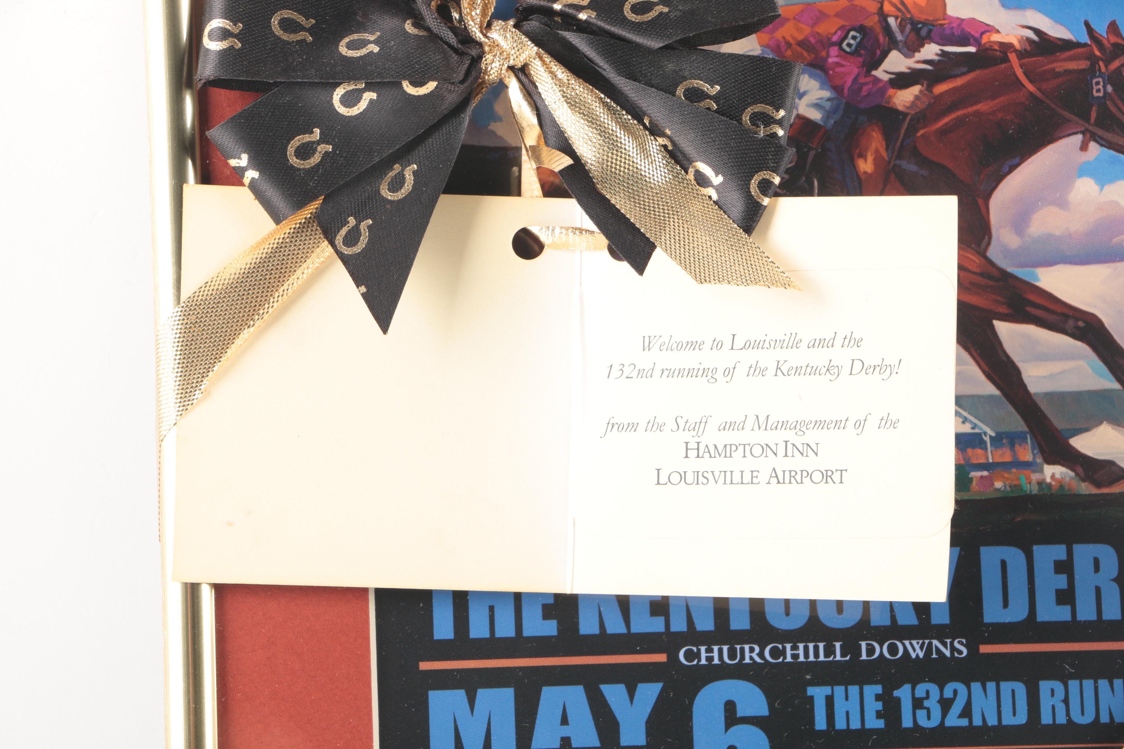 Offset Lithographs After Dennis Ziemienski Official 132 Kentucky Derby Poster