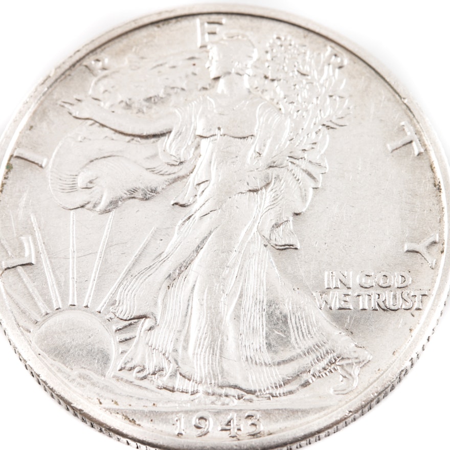 1943 D Walking Liberty Silver Half Dollar