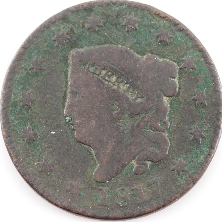 1817 Coronet Head Cent