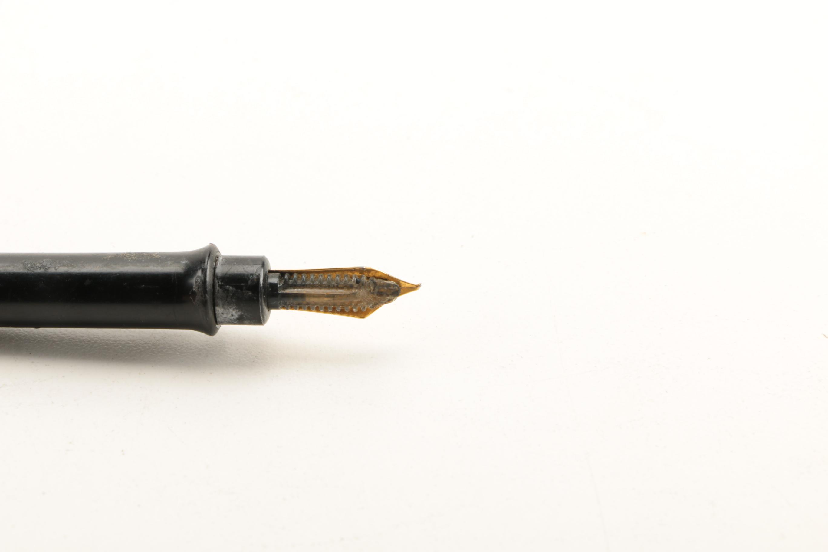 Collection of Vintage Ink Pens and Pencils With 14K Gold Nibs