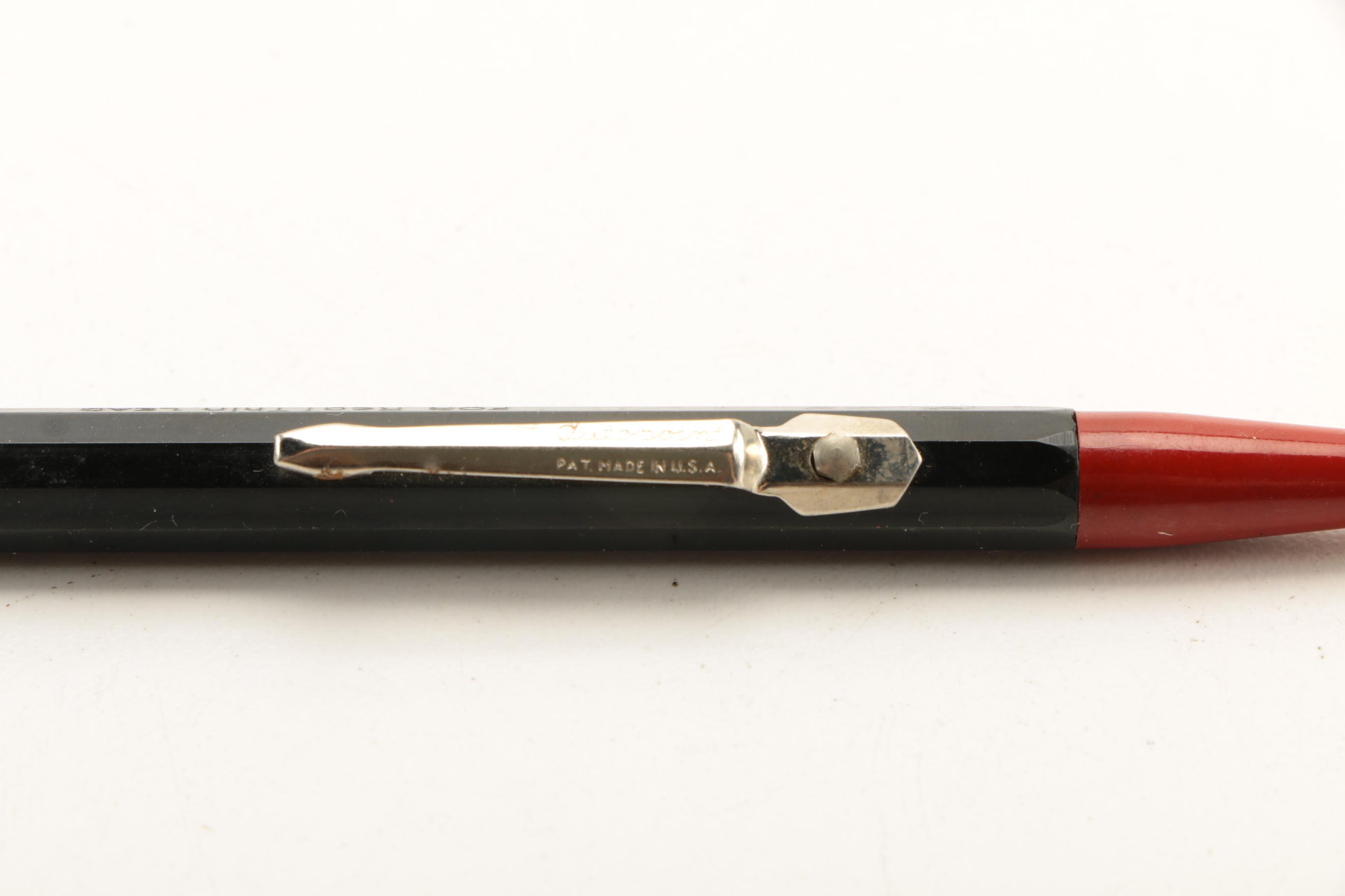 Collection of Vintage Ink Pens and Pencils With 14K Gold Nibs