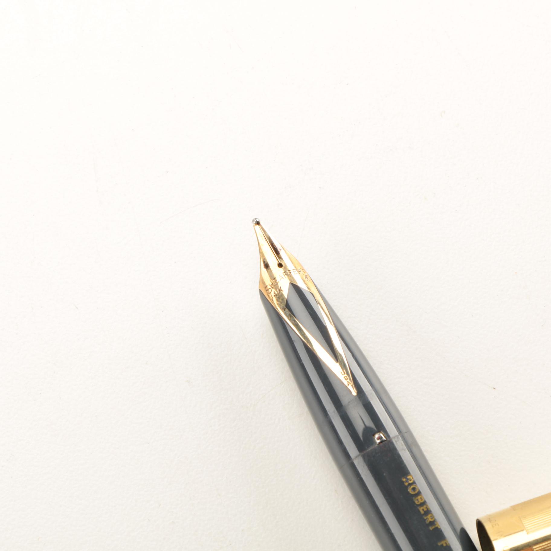 Collection of Vintage Ink Pens and Pencils With 14K Gold Nibs