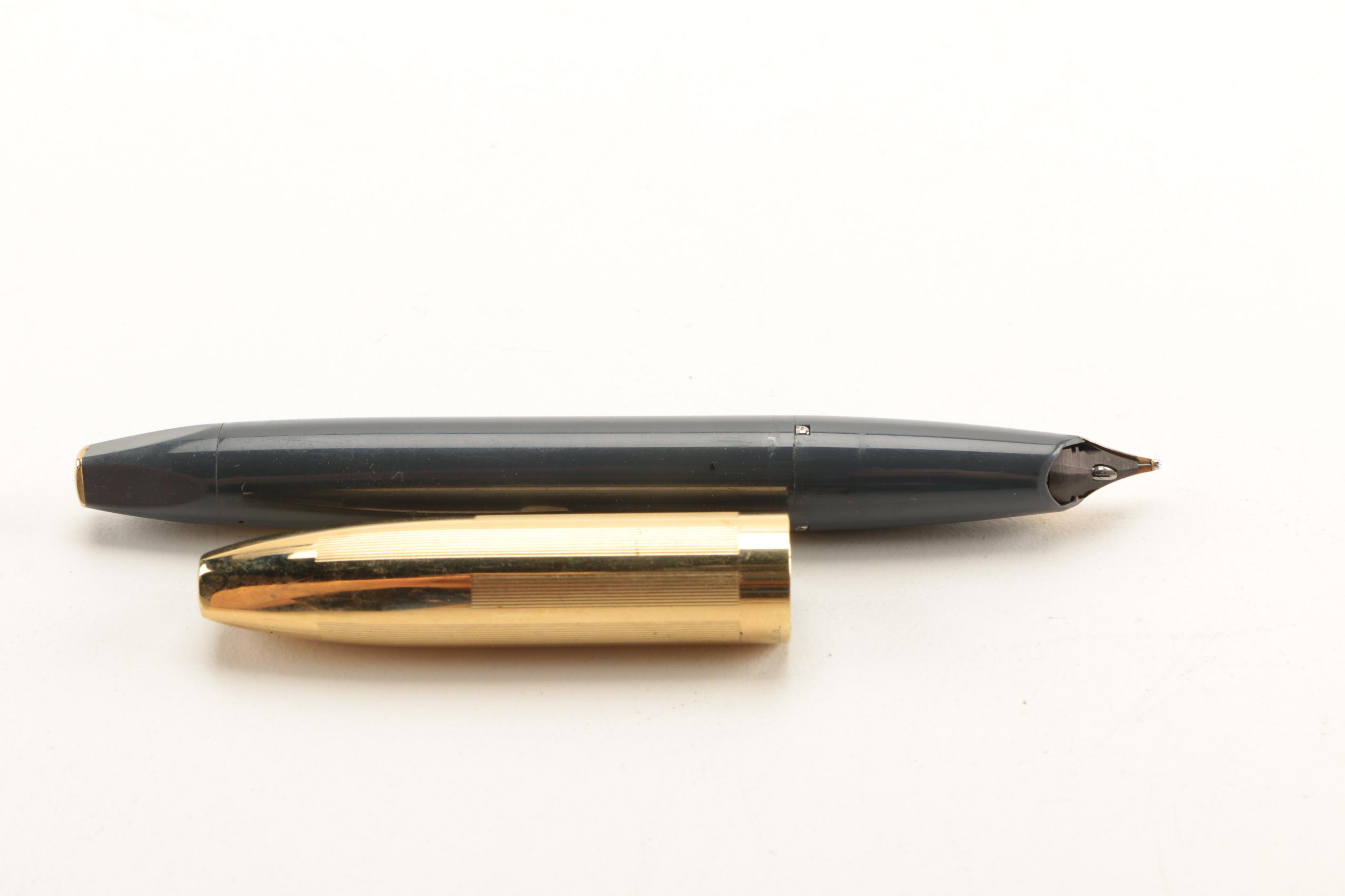 Collection of Vintage Ink Pens and Pencils With 14K Gold Nibs