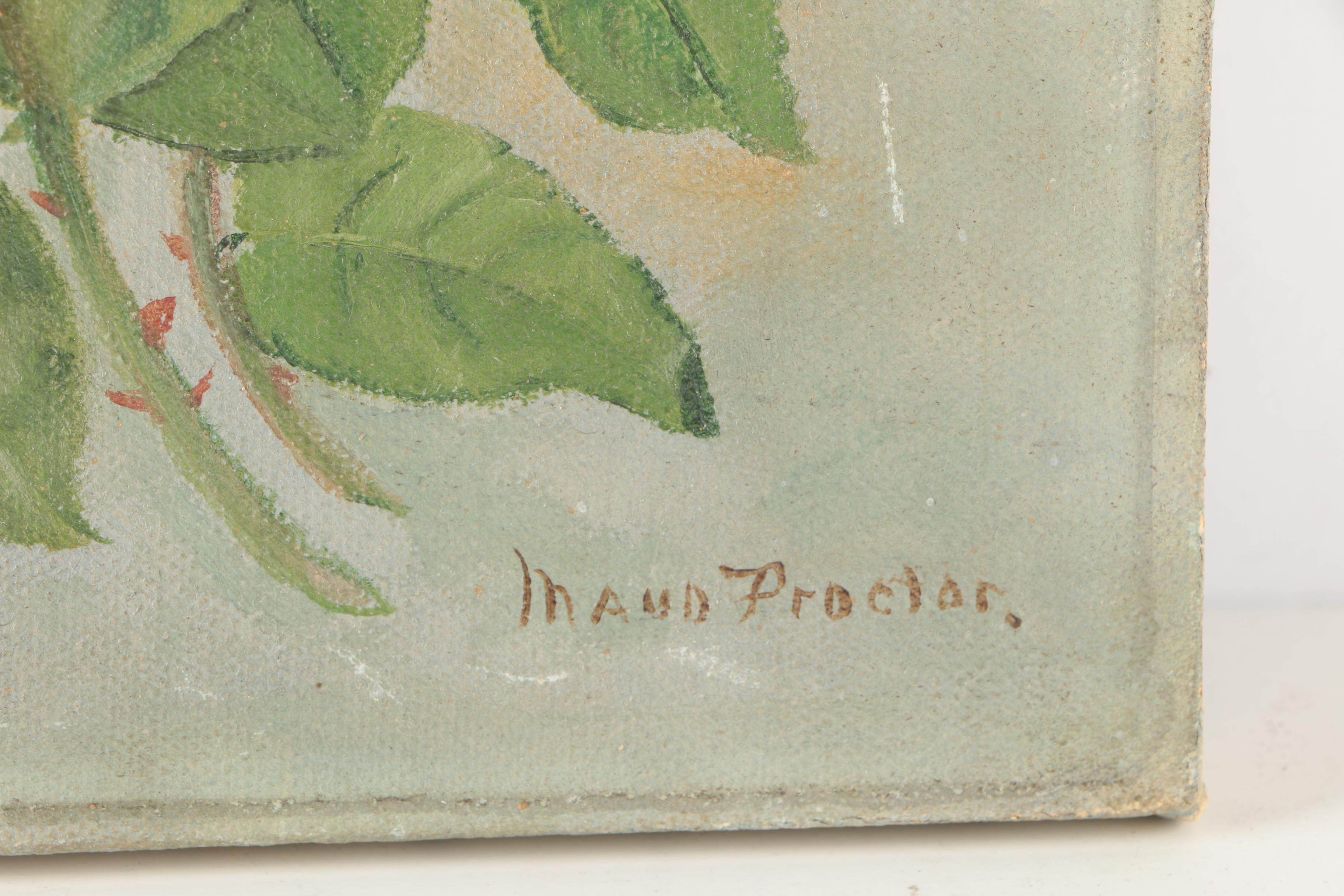 Maud Proctor Oil Painting on Canvas of Flowers