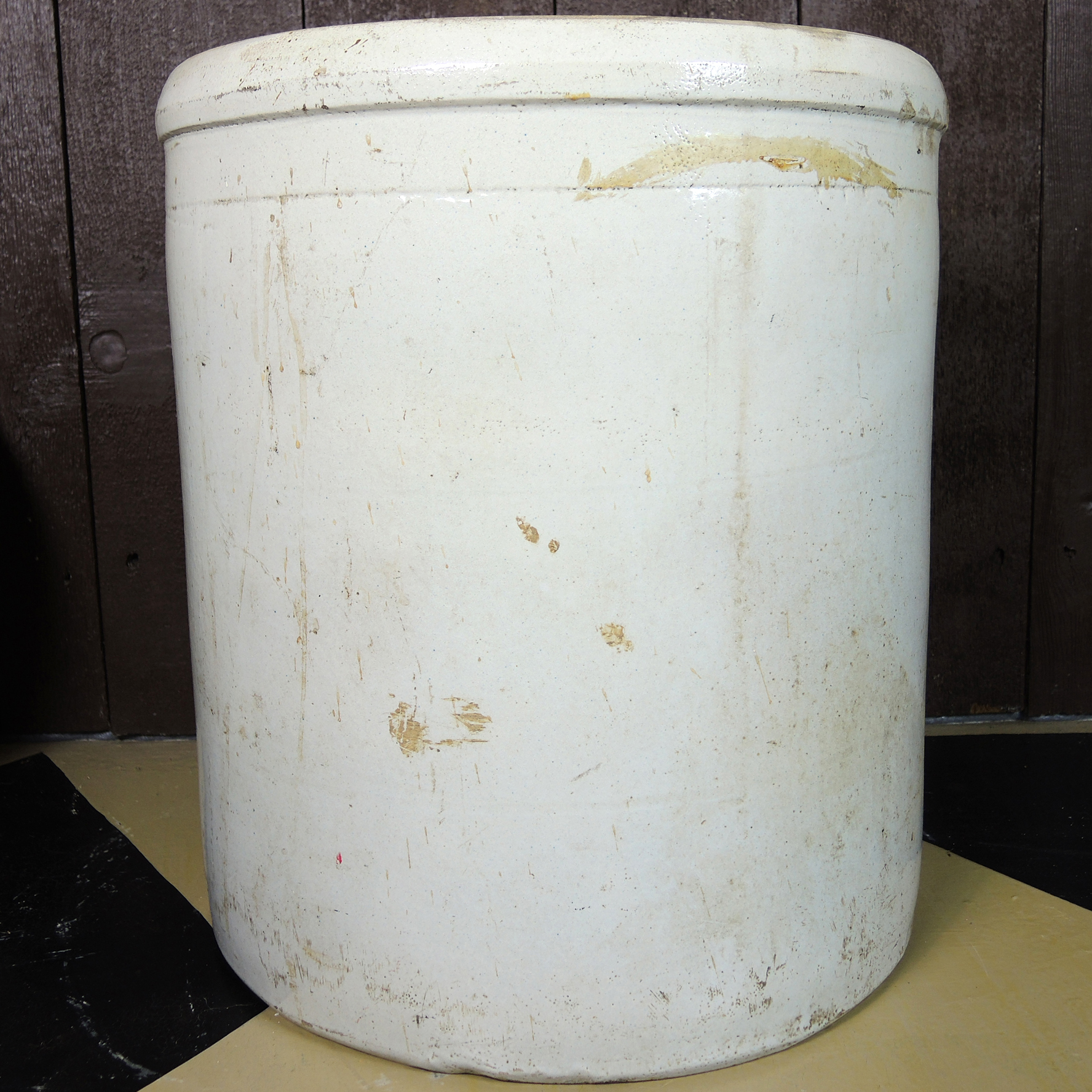Vintage Large Twelve Gallon Stoneware Crock