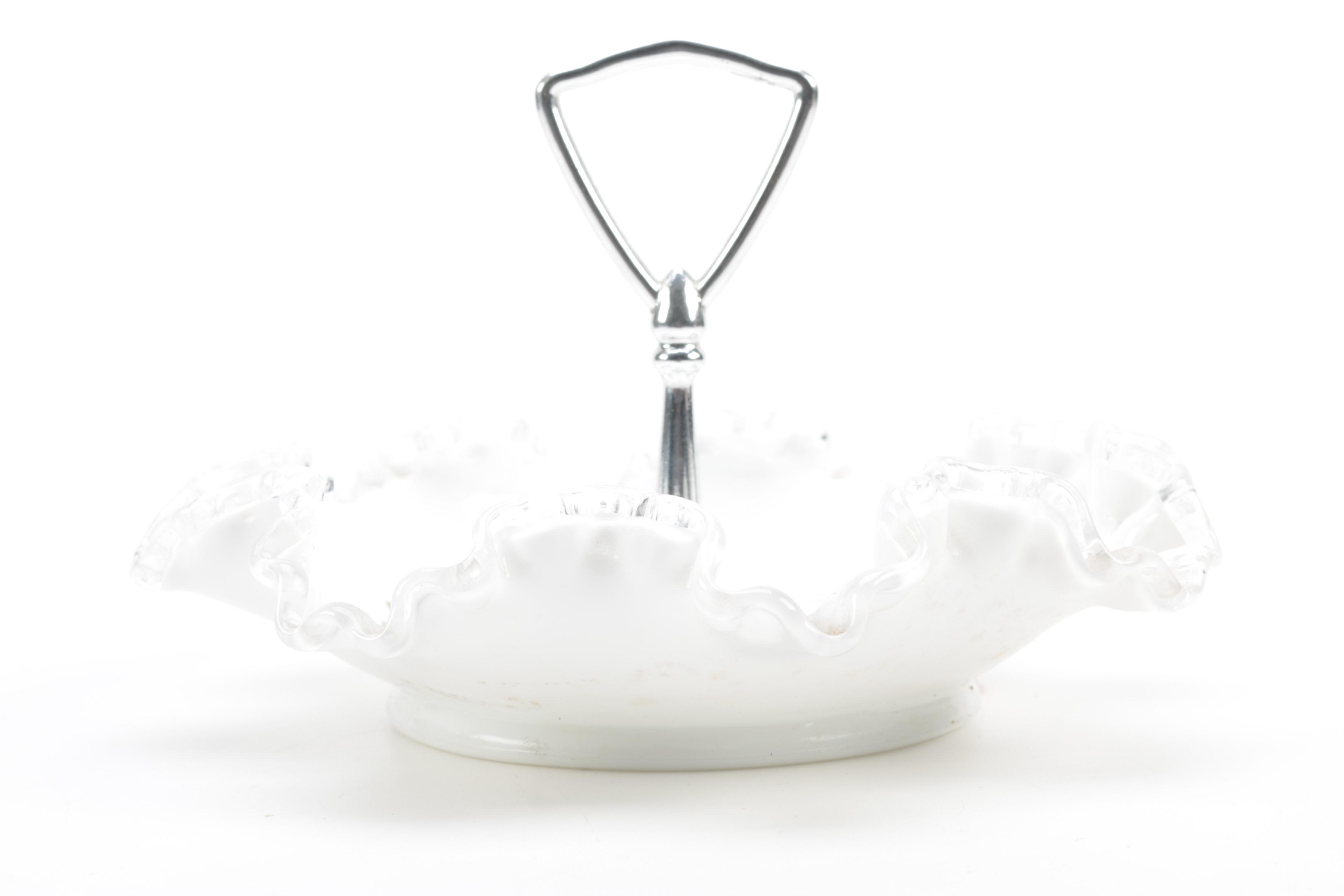 Vintage Ruffled Glass Decor