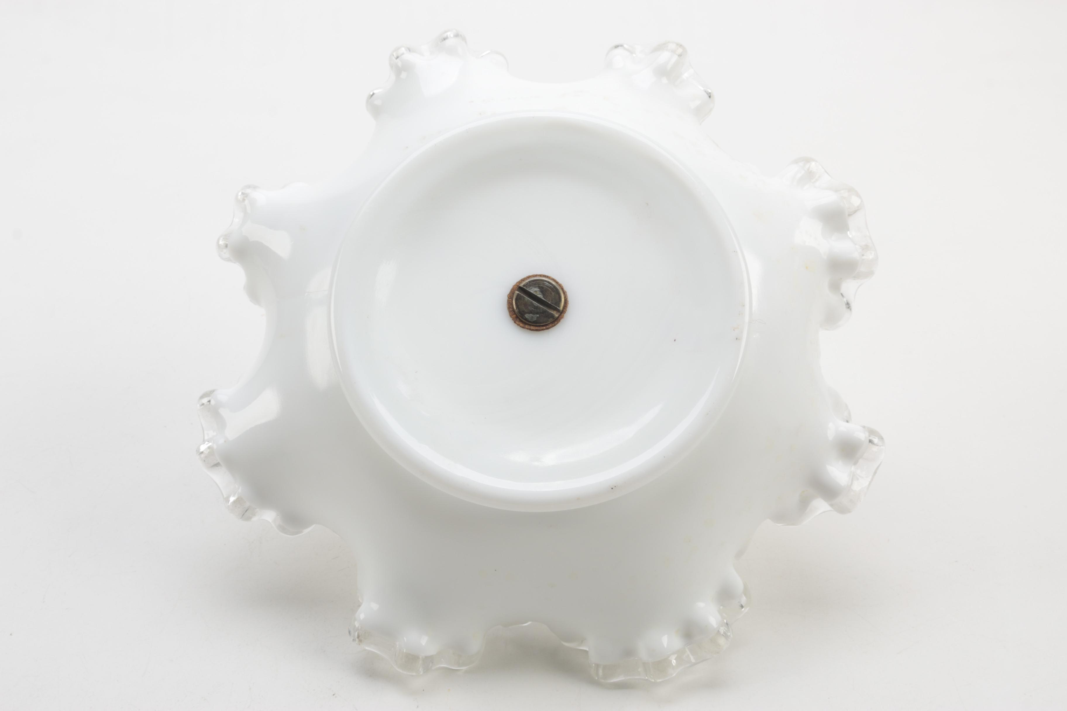 Vintage Ruffled Glass Decor