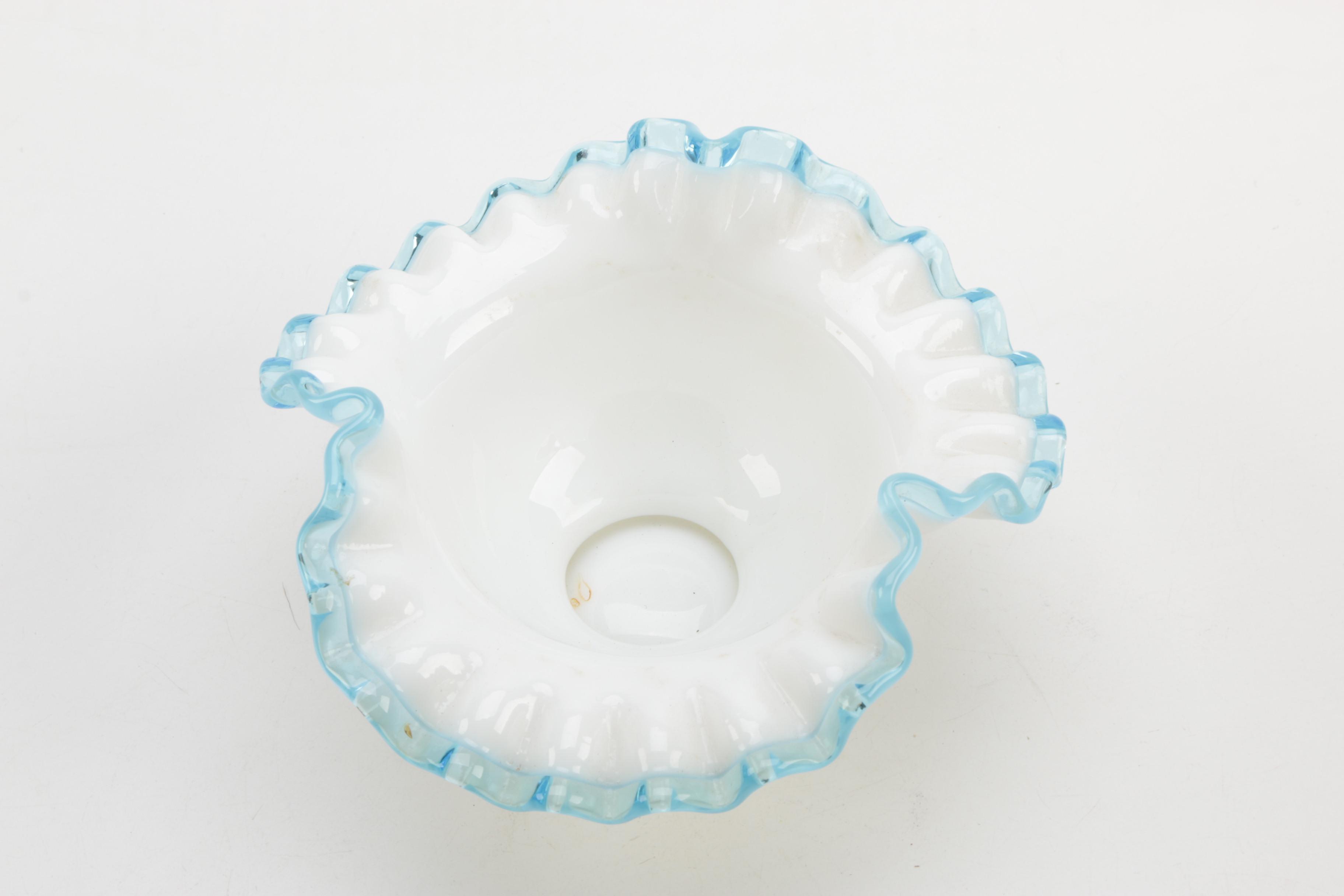 Vintage Ruffled Glass Decor