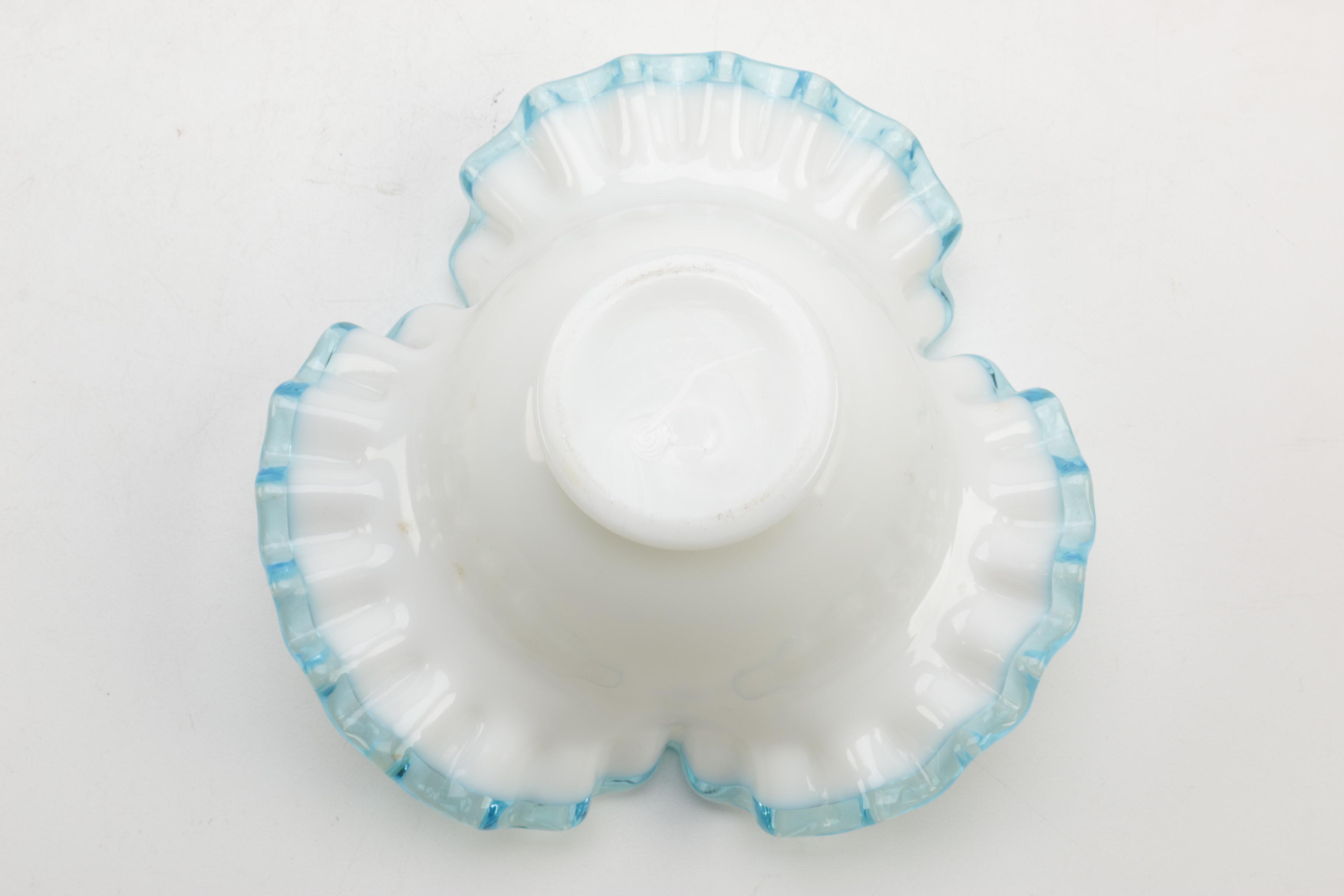 Vintage Ruffled Glass Decor