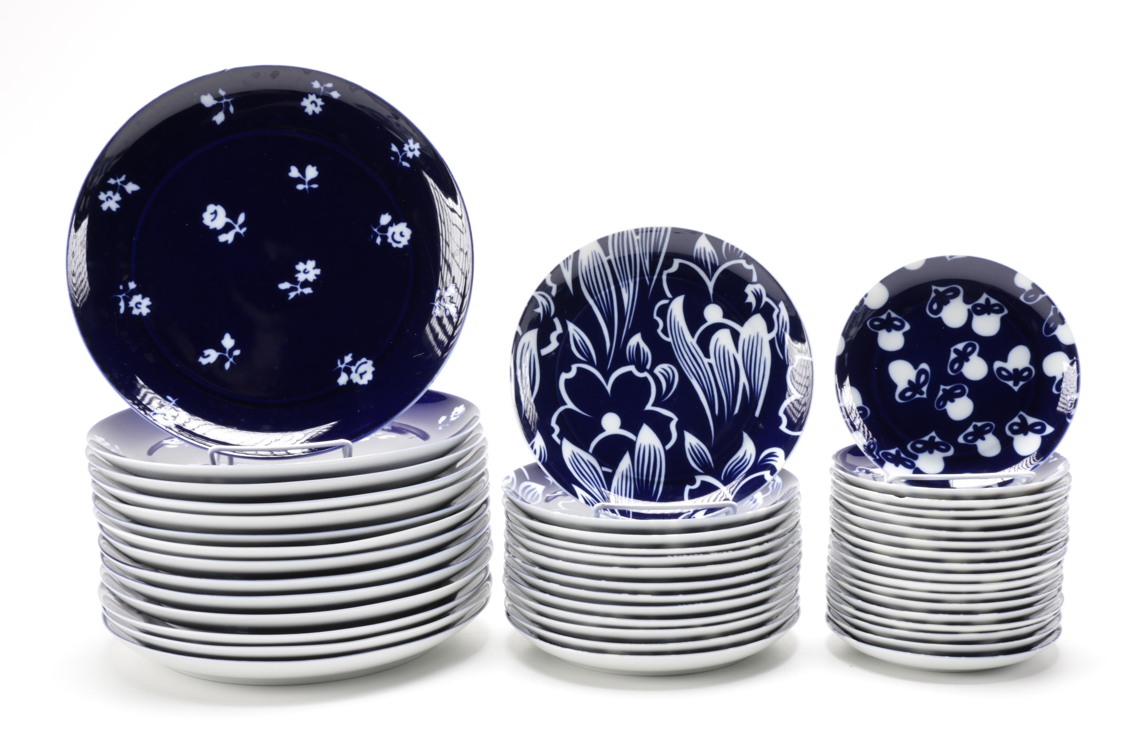 Block Bidasoa Blue and White Tableware