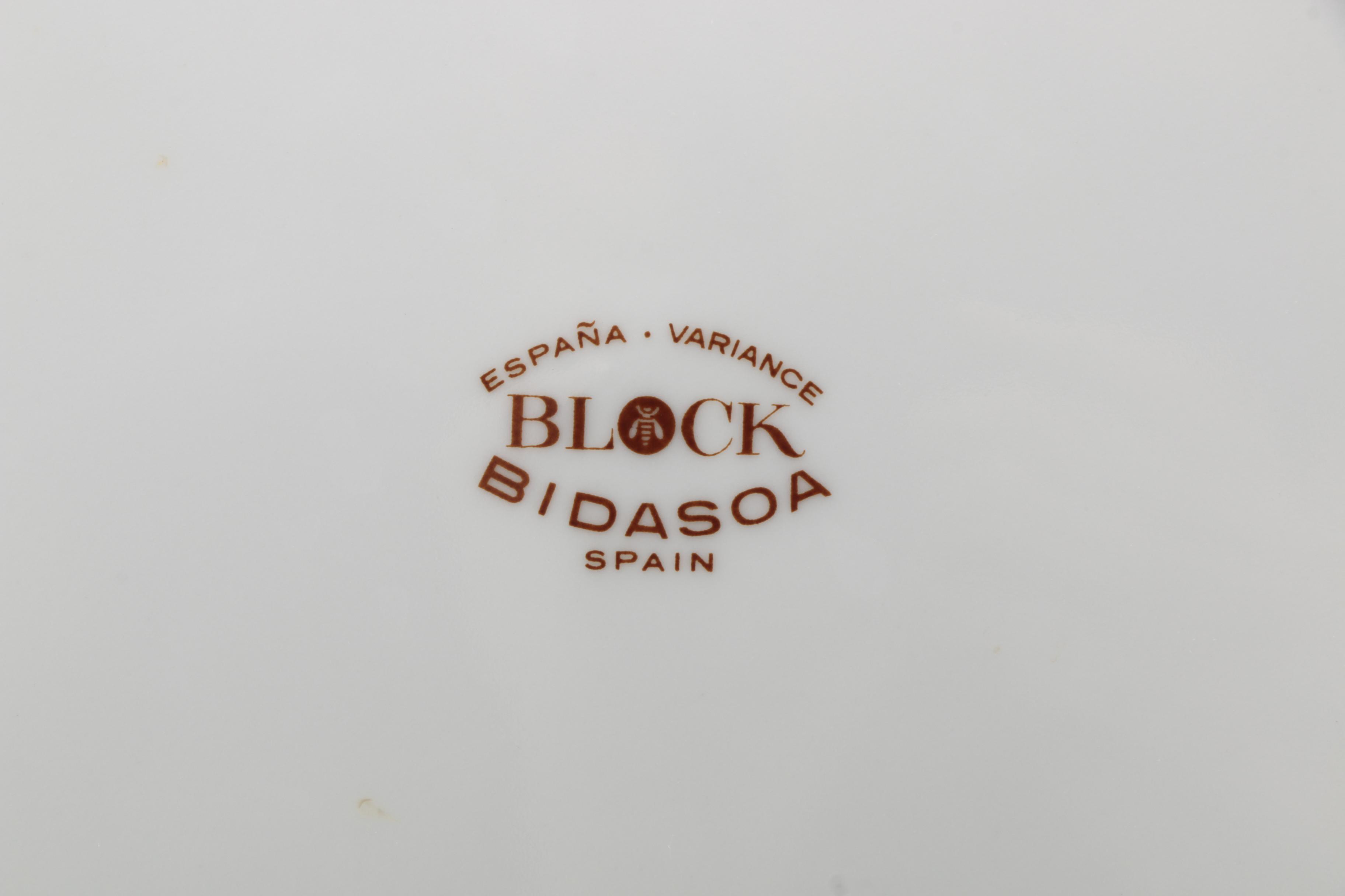 Block Bidasoa Blue and White Tableware