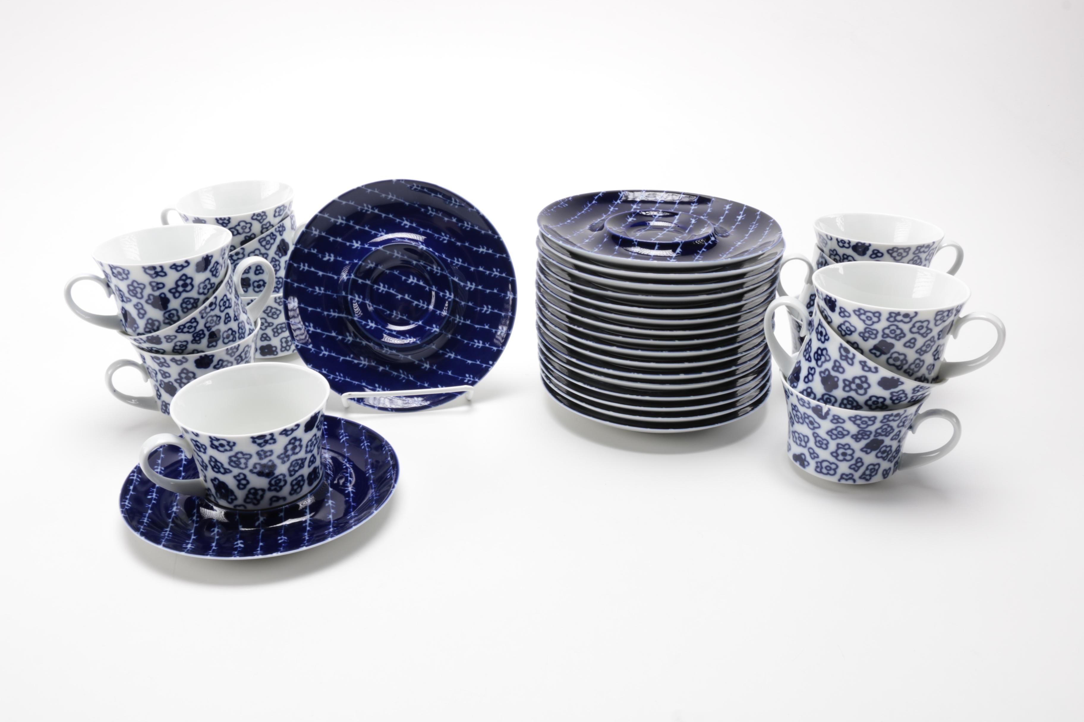 Block Bidasoa Blue and White Tableware