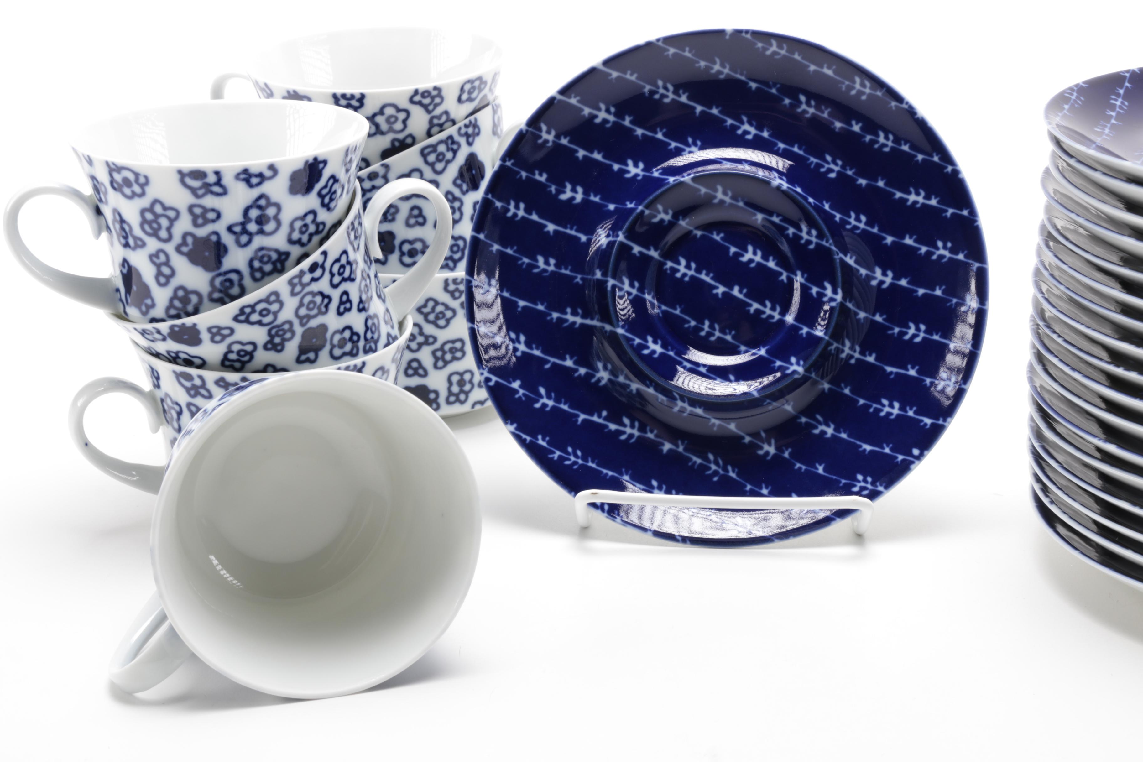 Block Bidasoa Blue and White Tableware