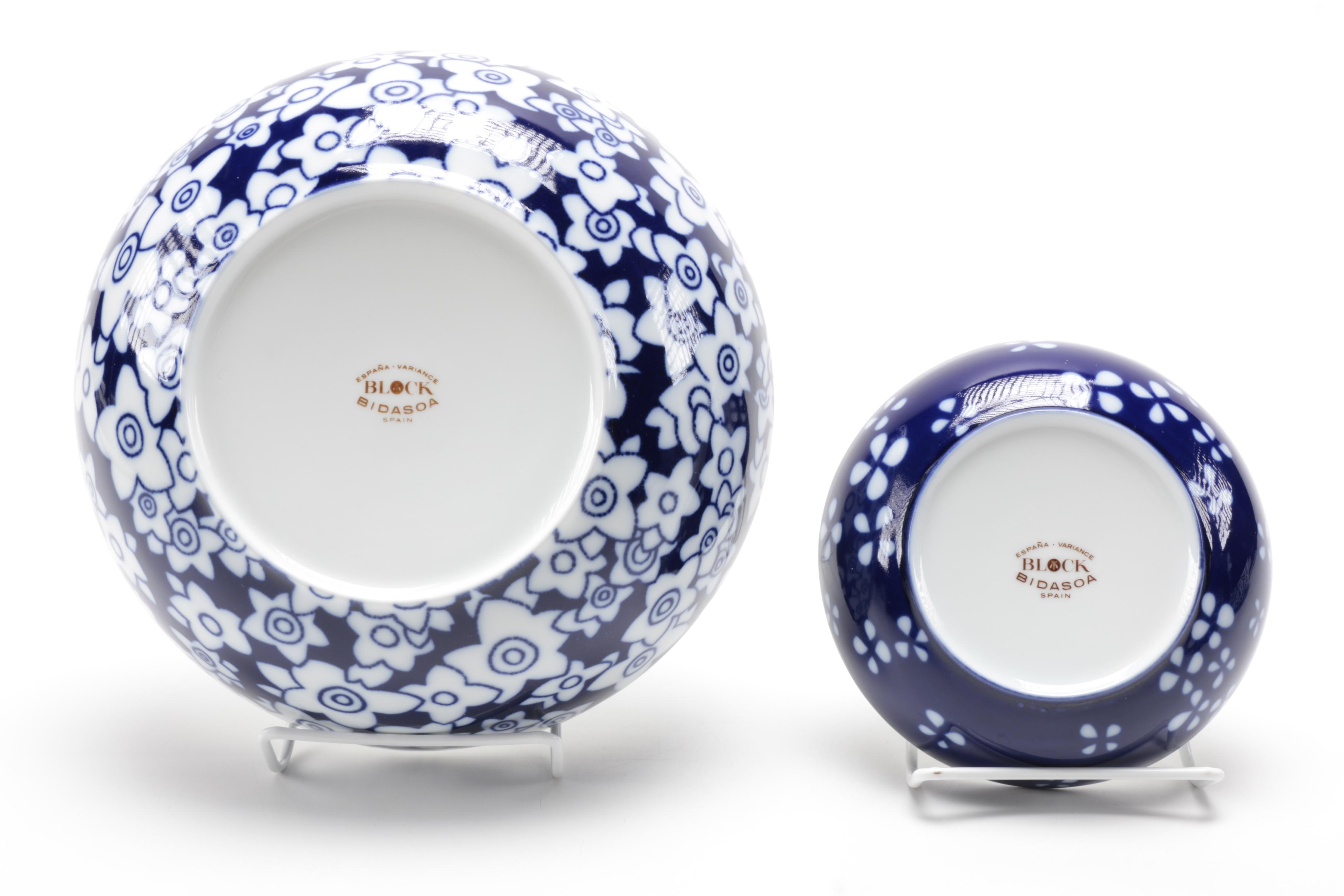 Block Bidasoa Blue and White Tableware