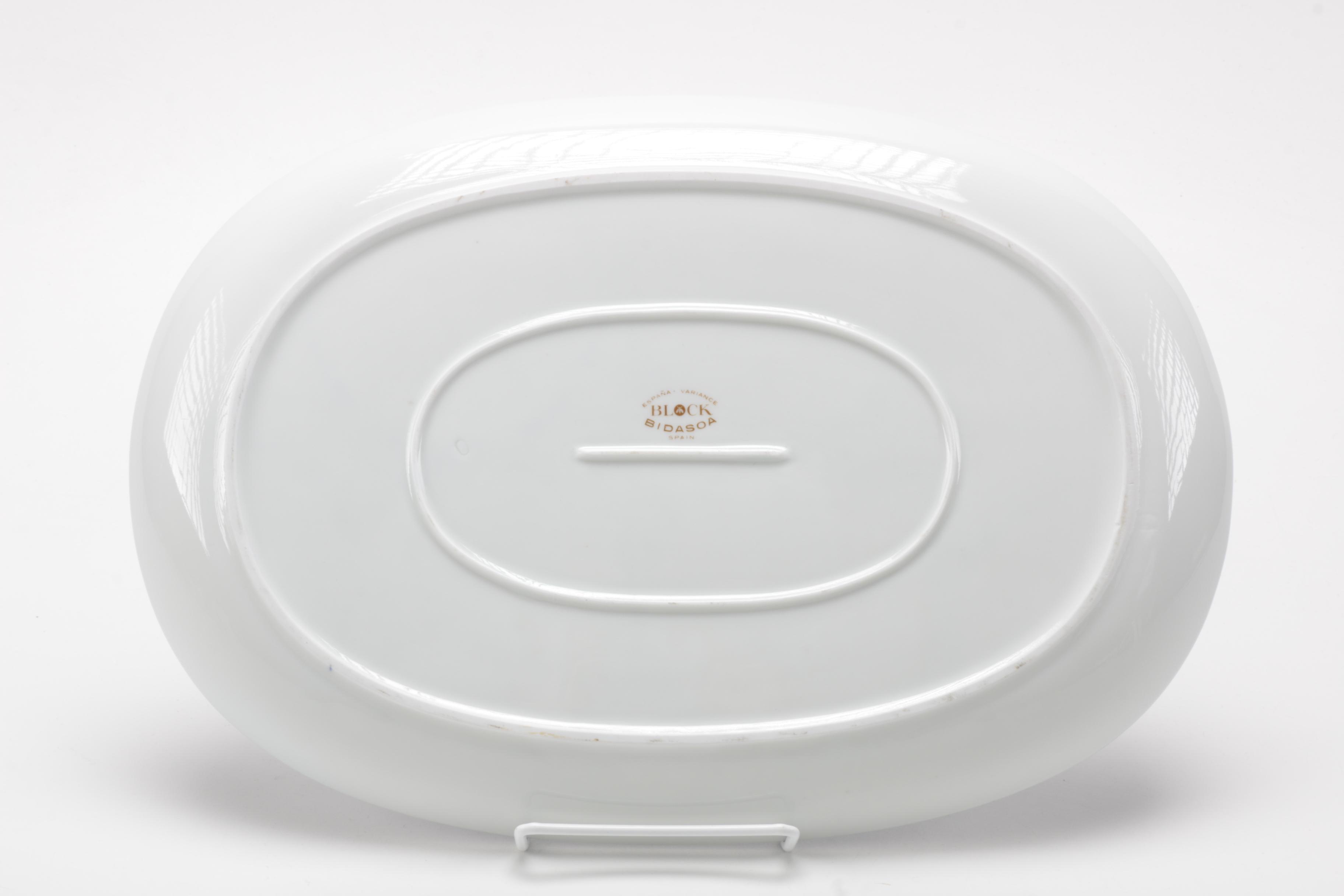 Block Bidasoa Blue and White Tableware