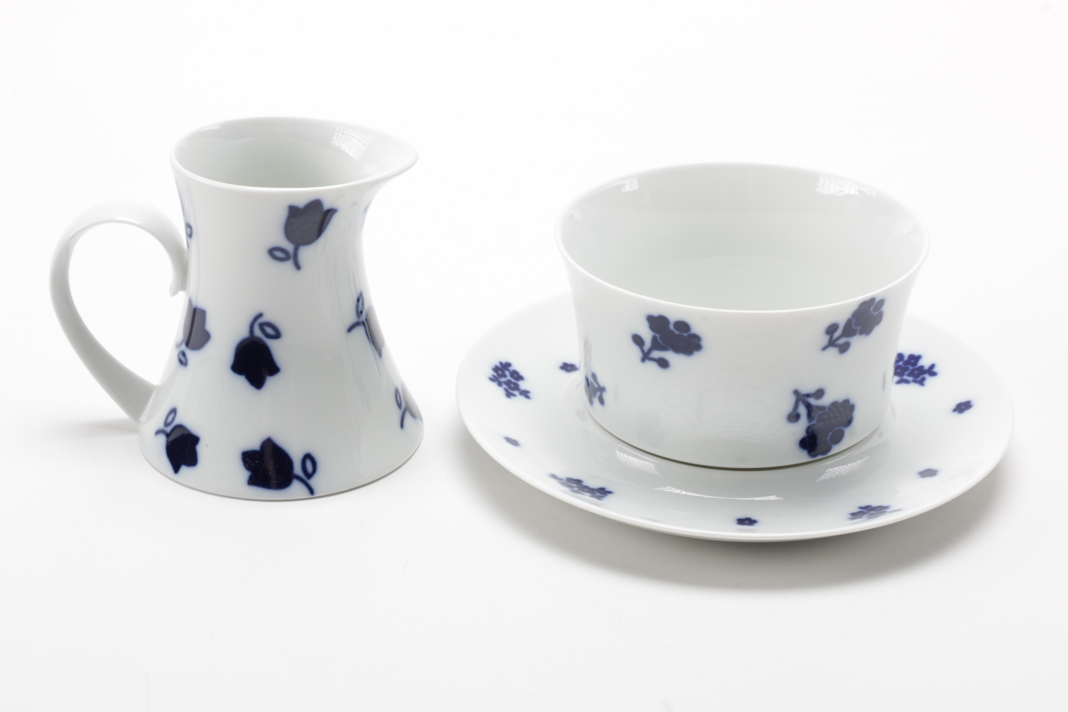 Block Bidasoa Blue and White Tableware