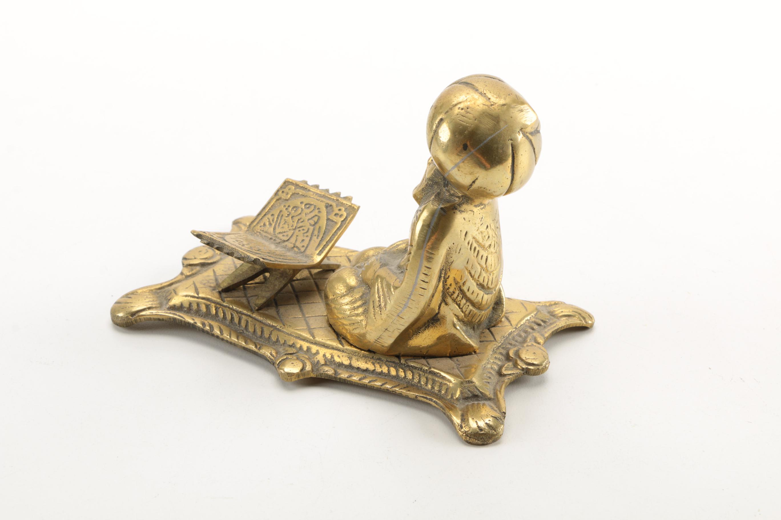 Assortment of Figurines Including Soapstone Scarab