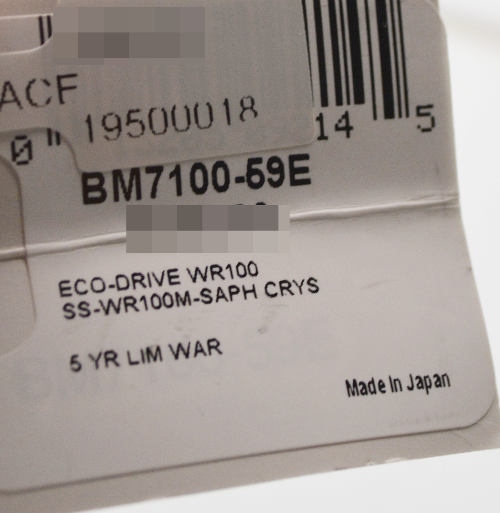 Citzens Eco-Drive "Corso" Sapphire WR 100 Men's Watch