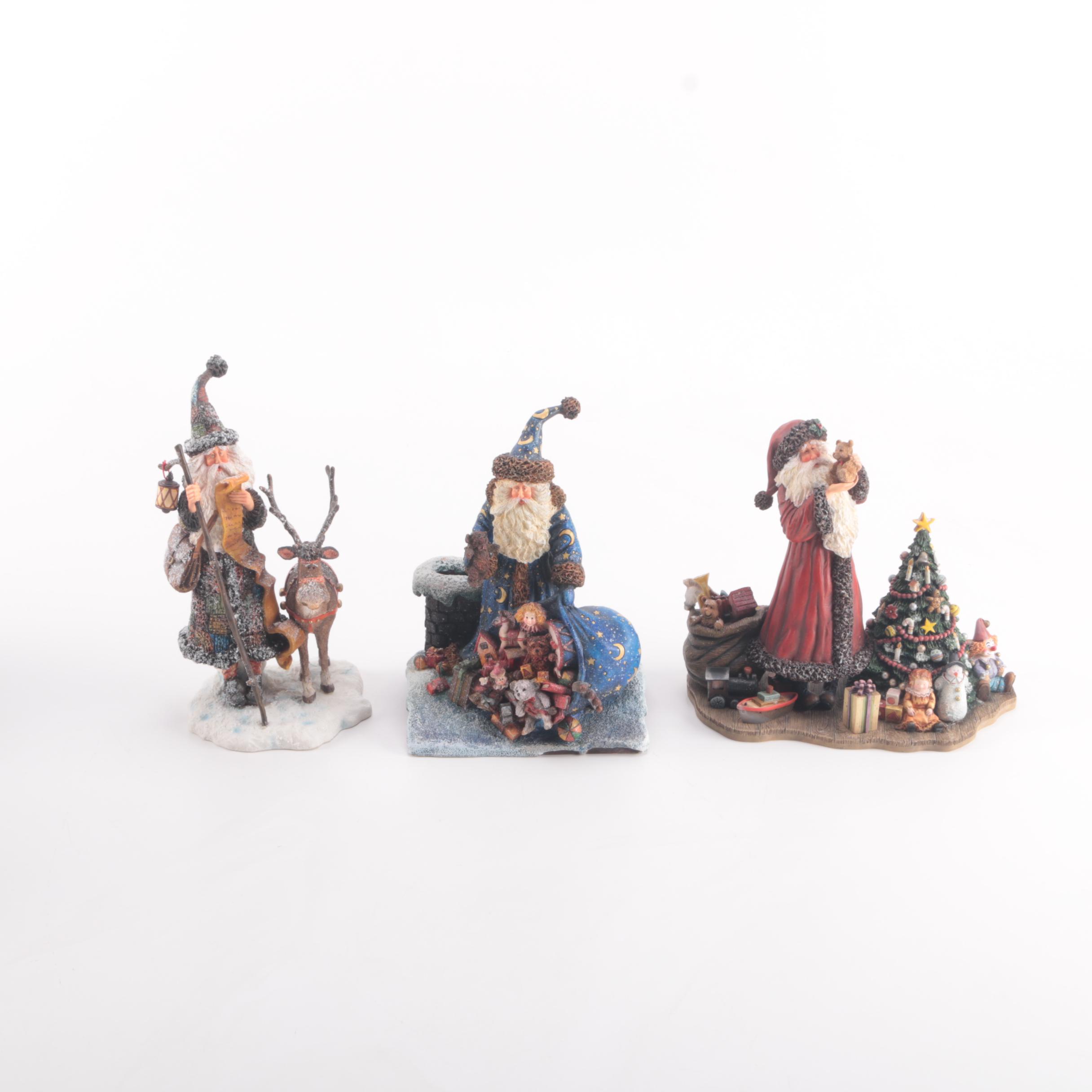 Stewart Sherwood's Magical Christmas Collection Santa Figurines
