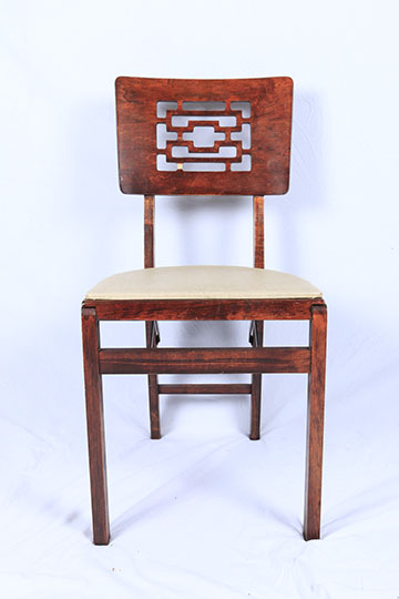 Vintage Mahogany Folding Table and Chairs by Stakmore