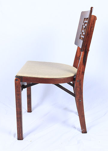 Vintage Mahogany Folding Table and Chairs by Stakmore