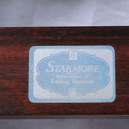 Vintage Mahogany Folding Table and Chairs by Stakmore