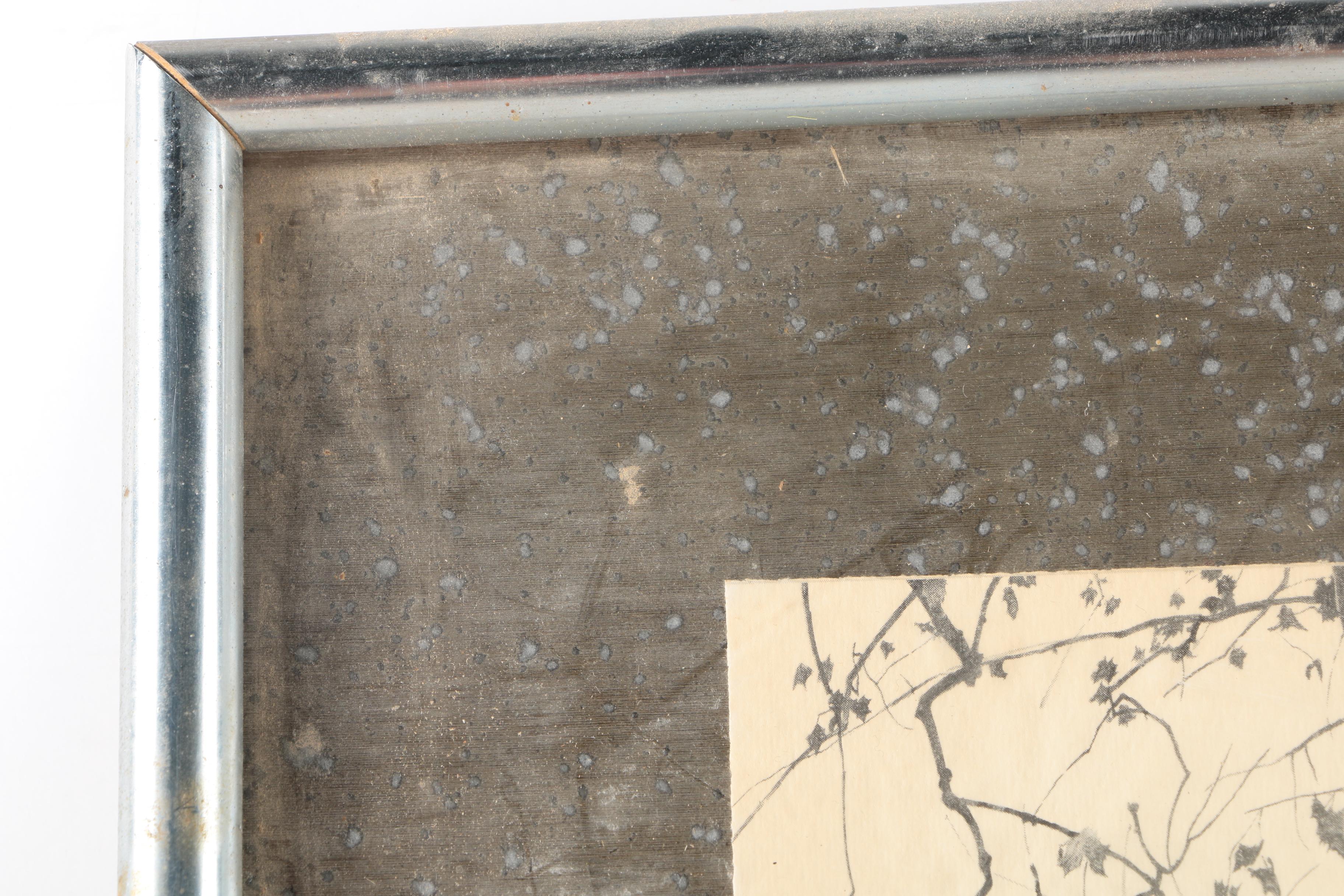 After Andrew Wyeth Halftone Reproduction Print on Paper "New Leaves"