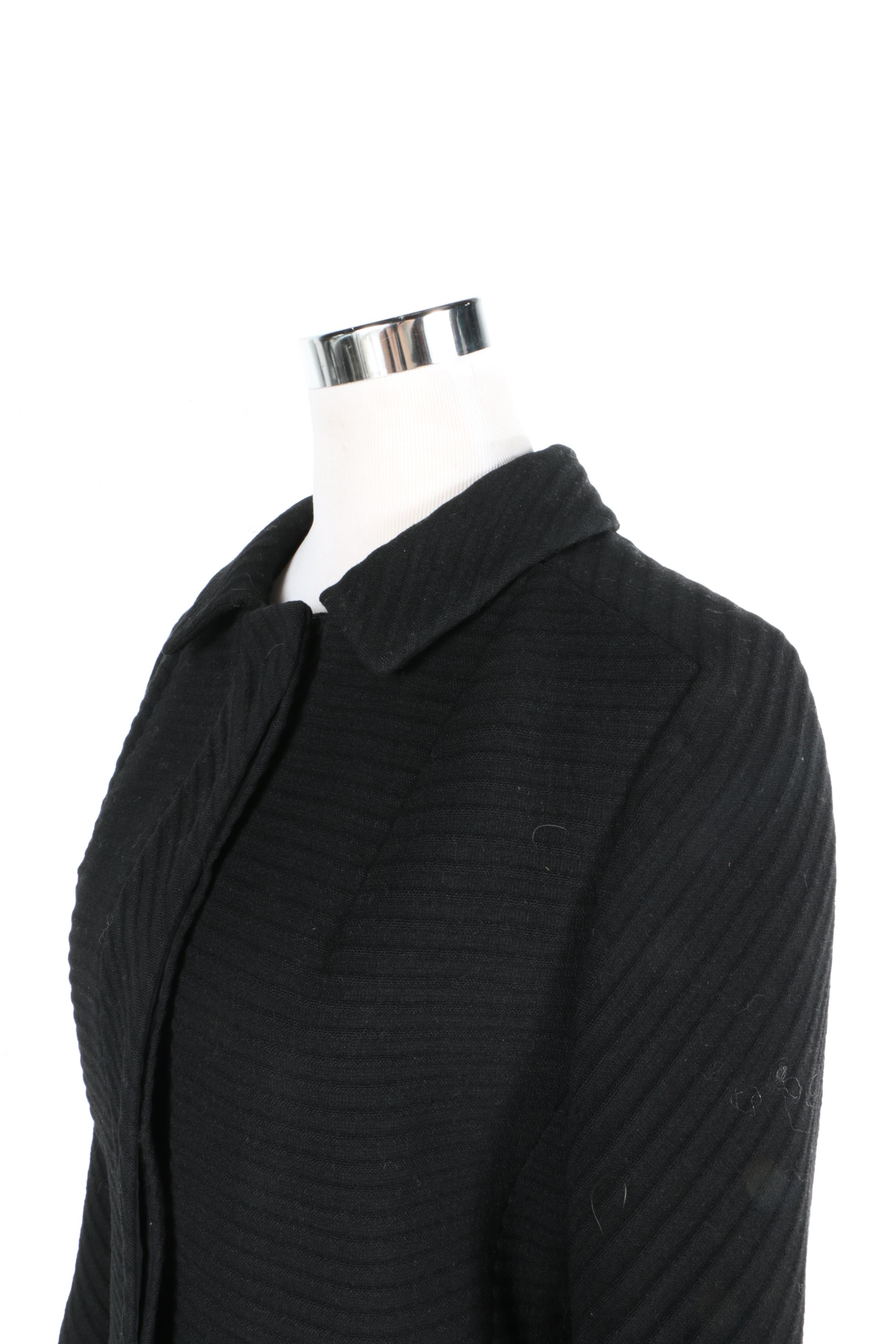 Vintage Marshall Fields Women's  Black Suit With An A-line Skirt