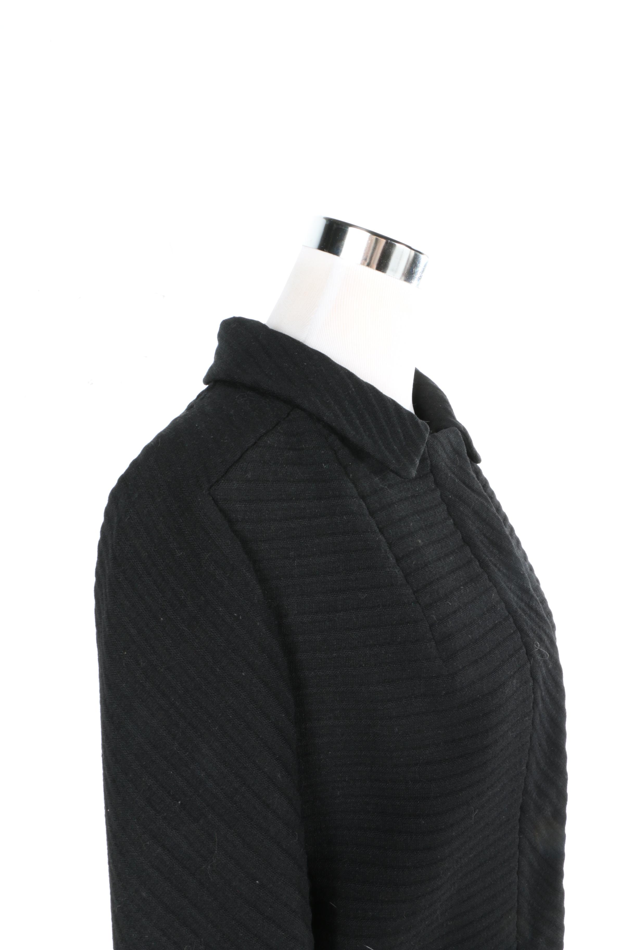 Vintage Marshall Fields Women's  Black Suit With An A-line Skirt