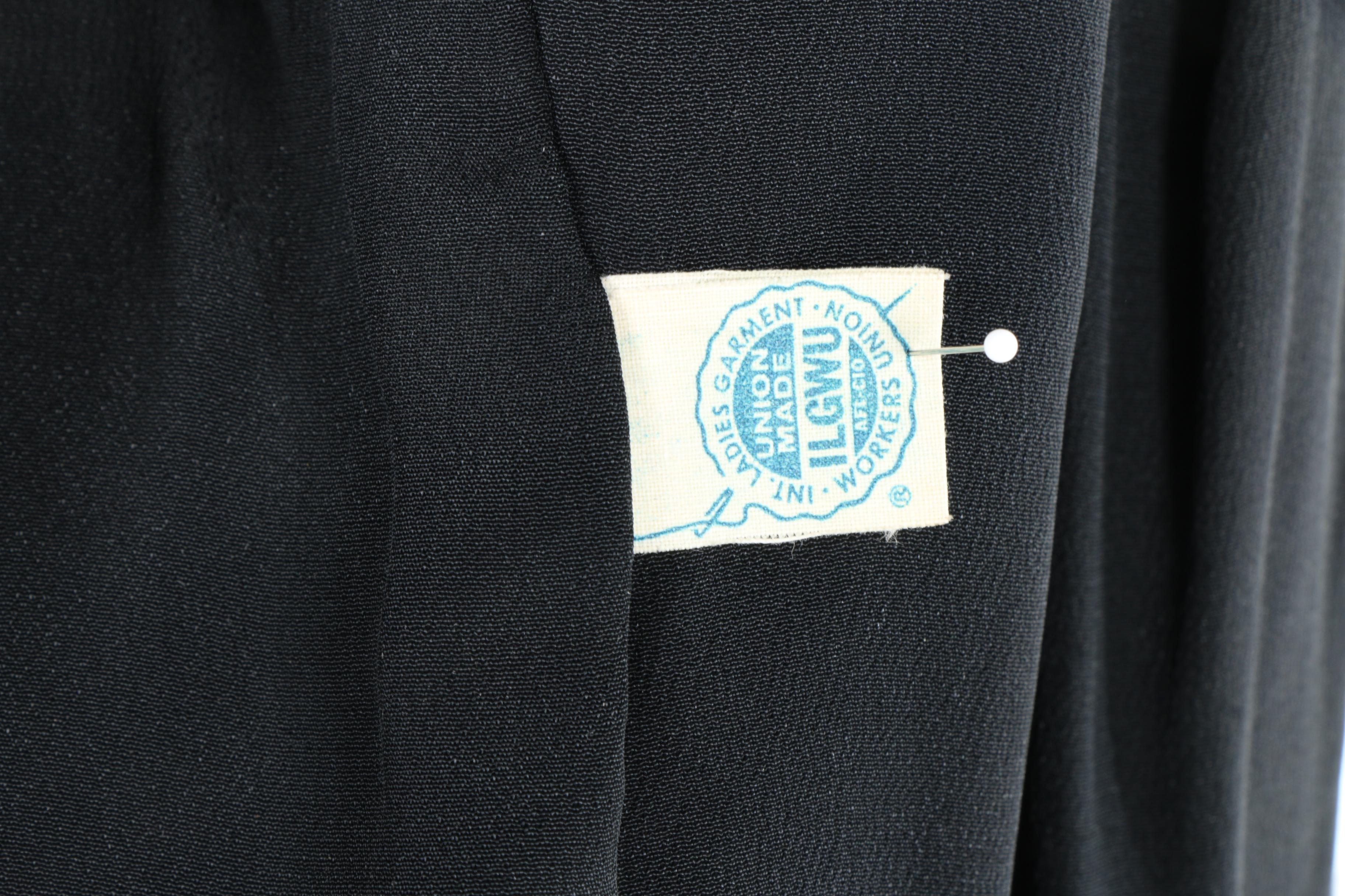 Vintage Marshall Fields Women's  Black Suit With An A-line Skirt