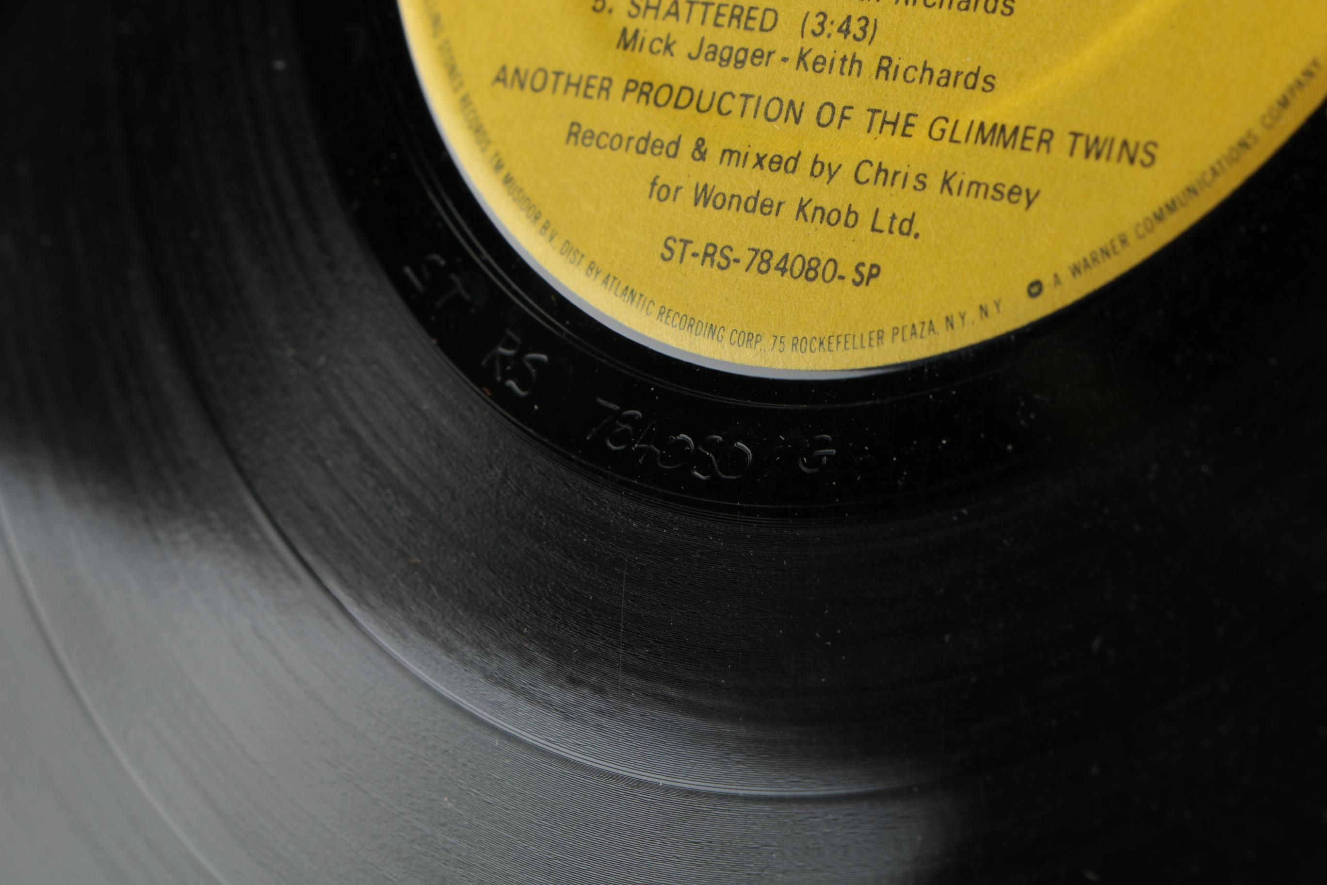 1970s David Bowie and Rolling Stones LPs