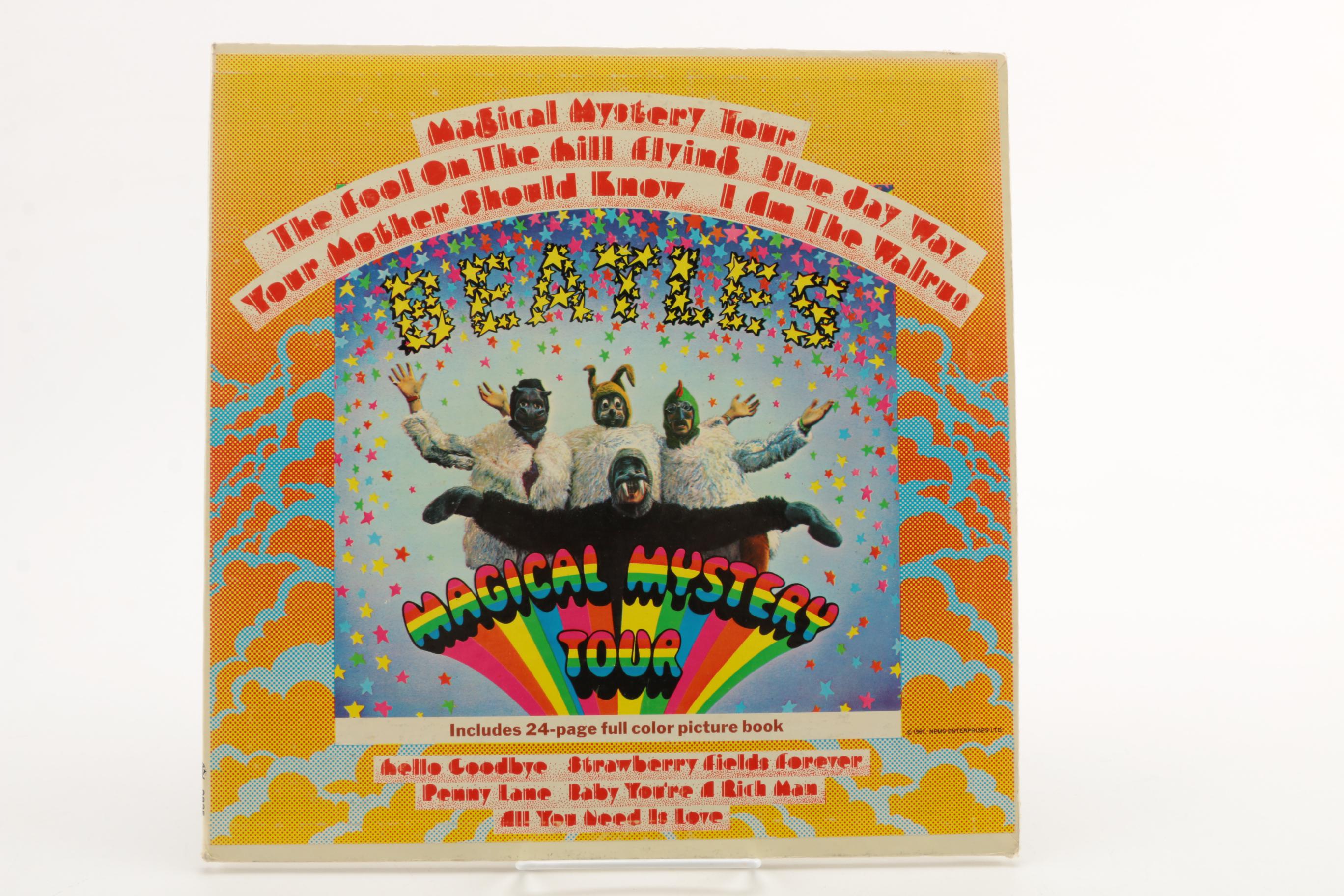 1960s Beatles LPs "Abbey Road" and "Magical Mystery Tour"