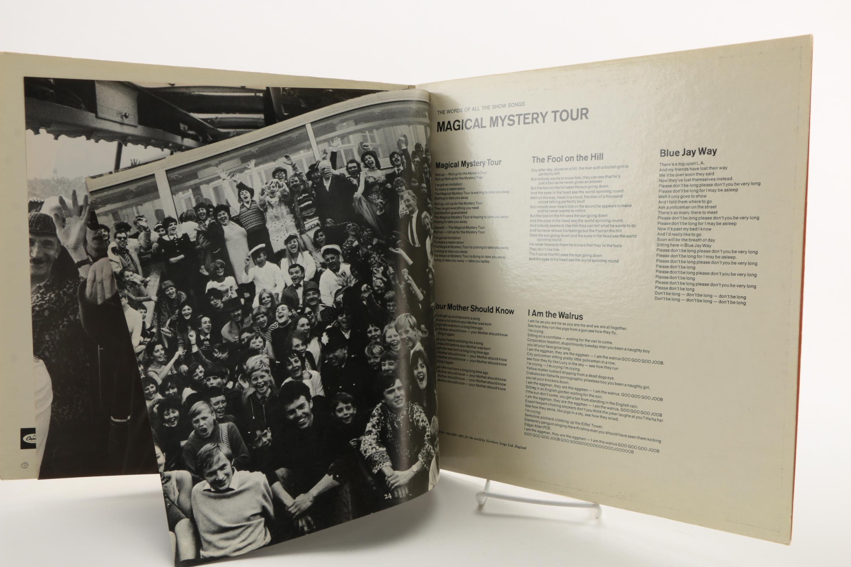 1960s Beatles LPs "Abbey Road" and "Magical Mystery Tour"