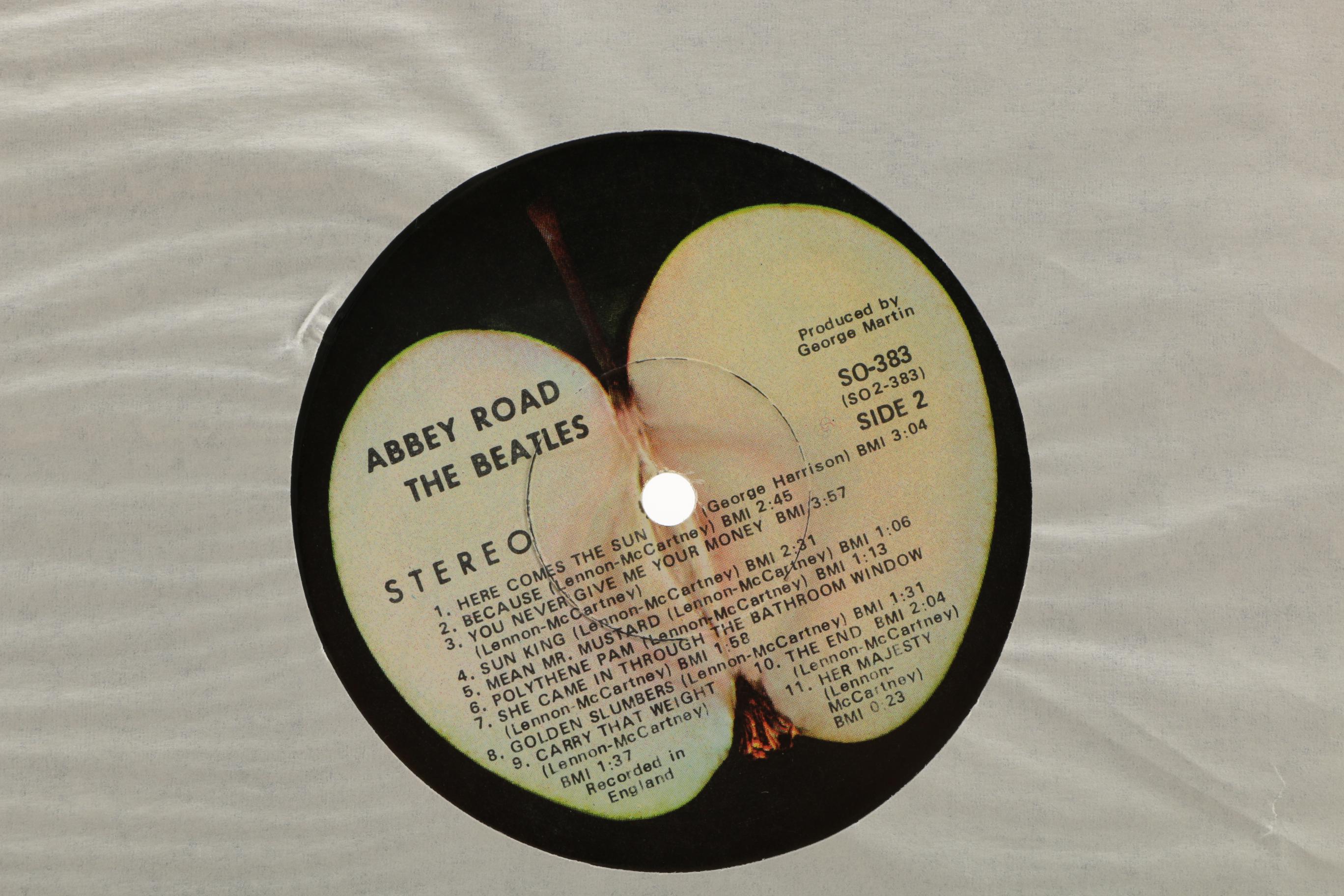 1960s Beatles LPs "Abbey Road" and "Magical Mystery Tour"