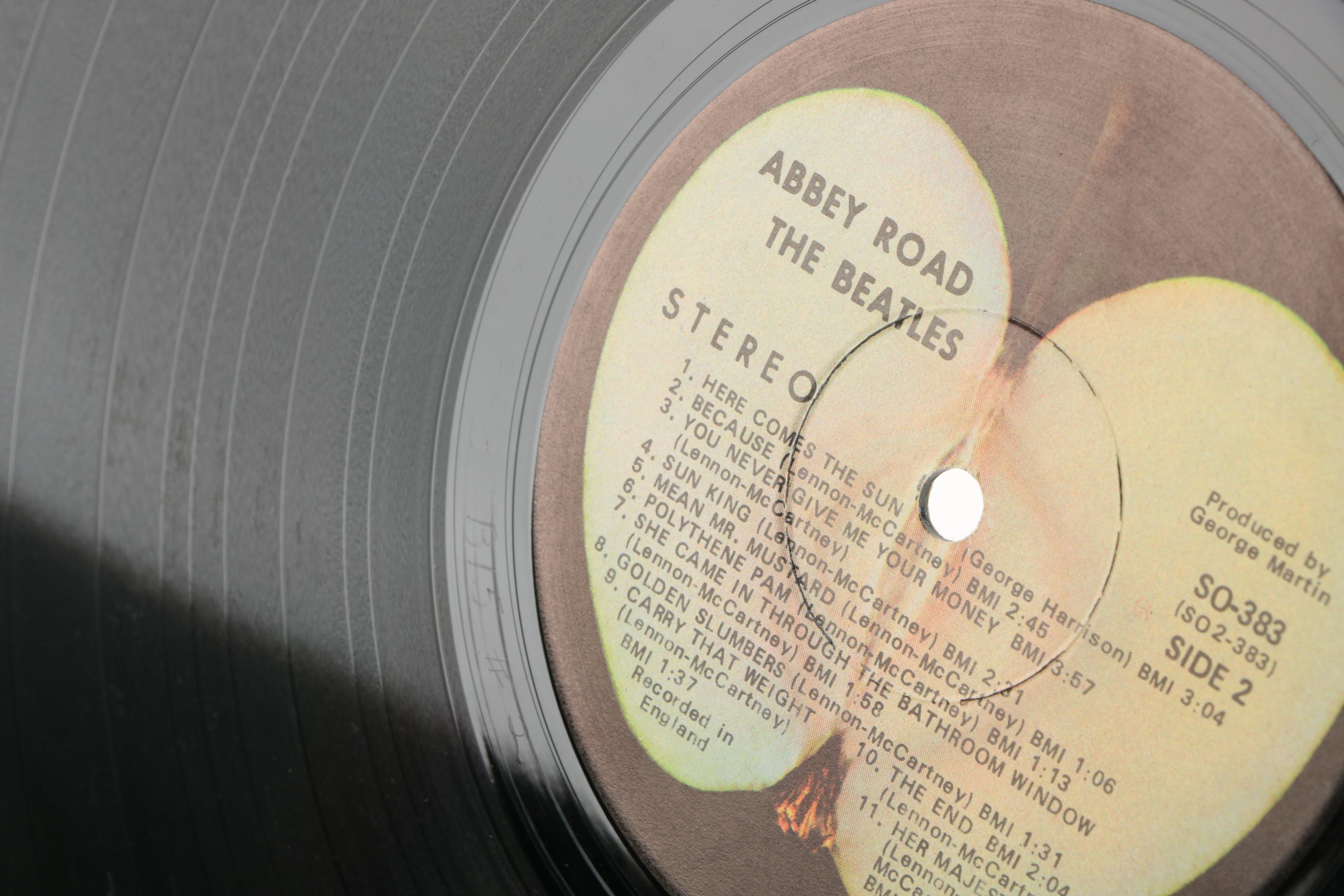 1960s Beatles LPs "Abbey Road" and "Magical Mystery Tour"