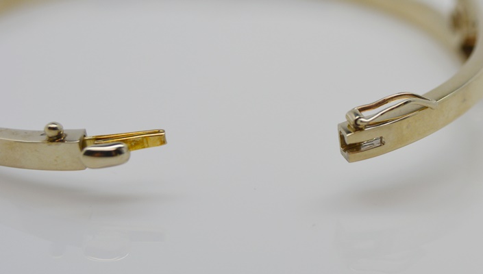 14K White Gold Semi-Mount Bypass Bracelet