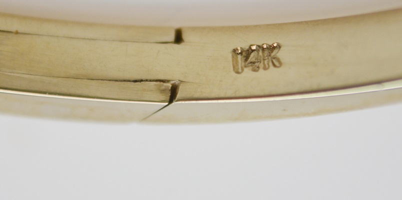 14K White Gold Semi-Mount Bypass Bracelet