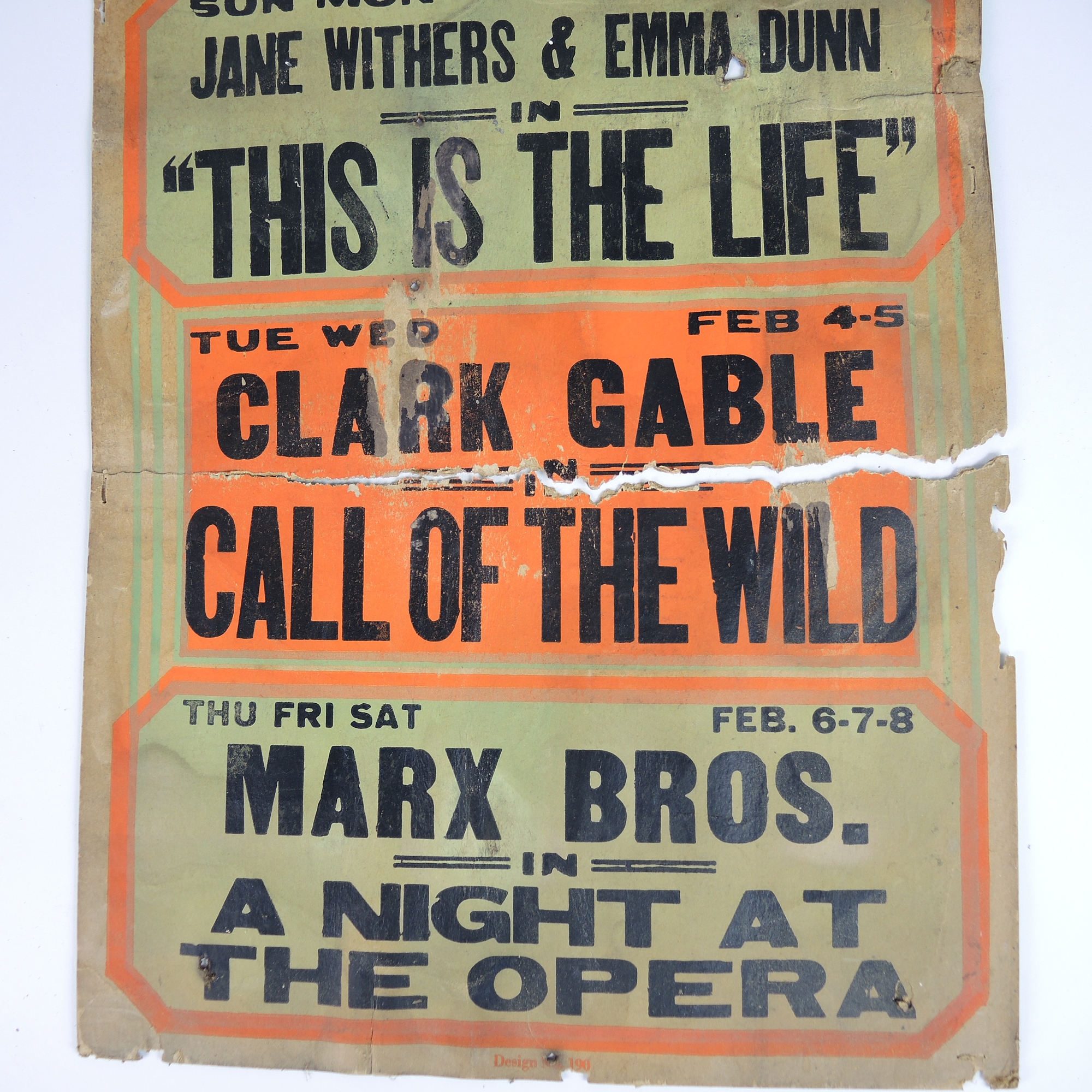 Vintage 1930s Movie Marquee Signs