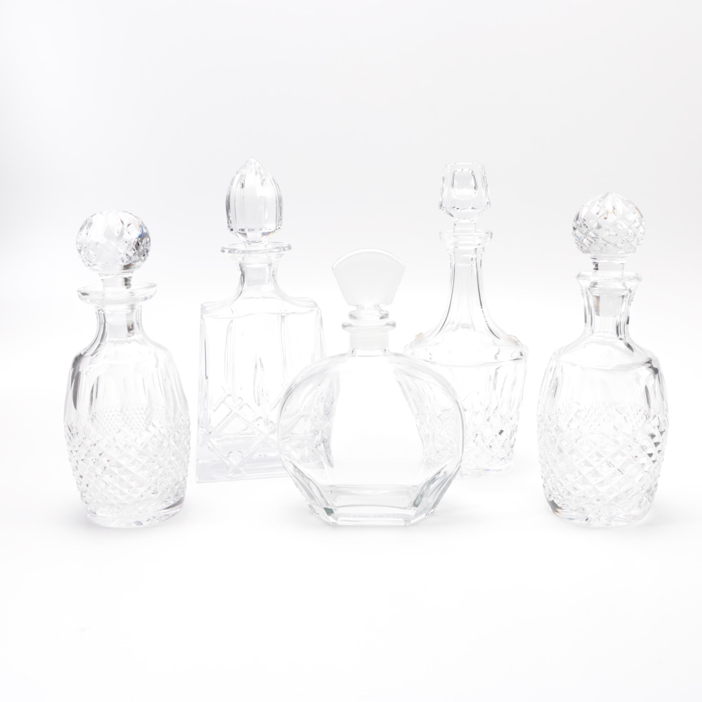 Crystal and Glass Decanters including Galway and Waterford