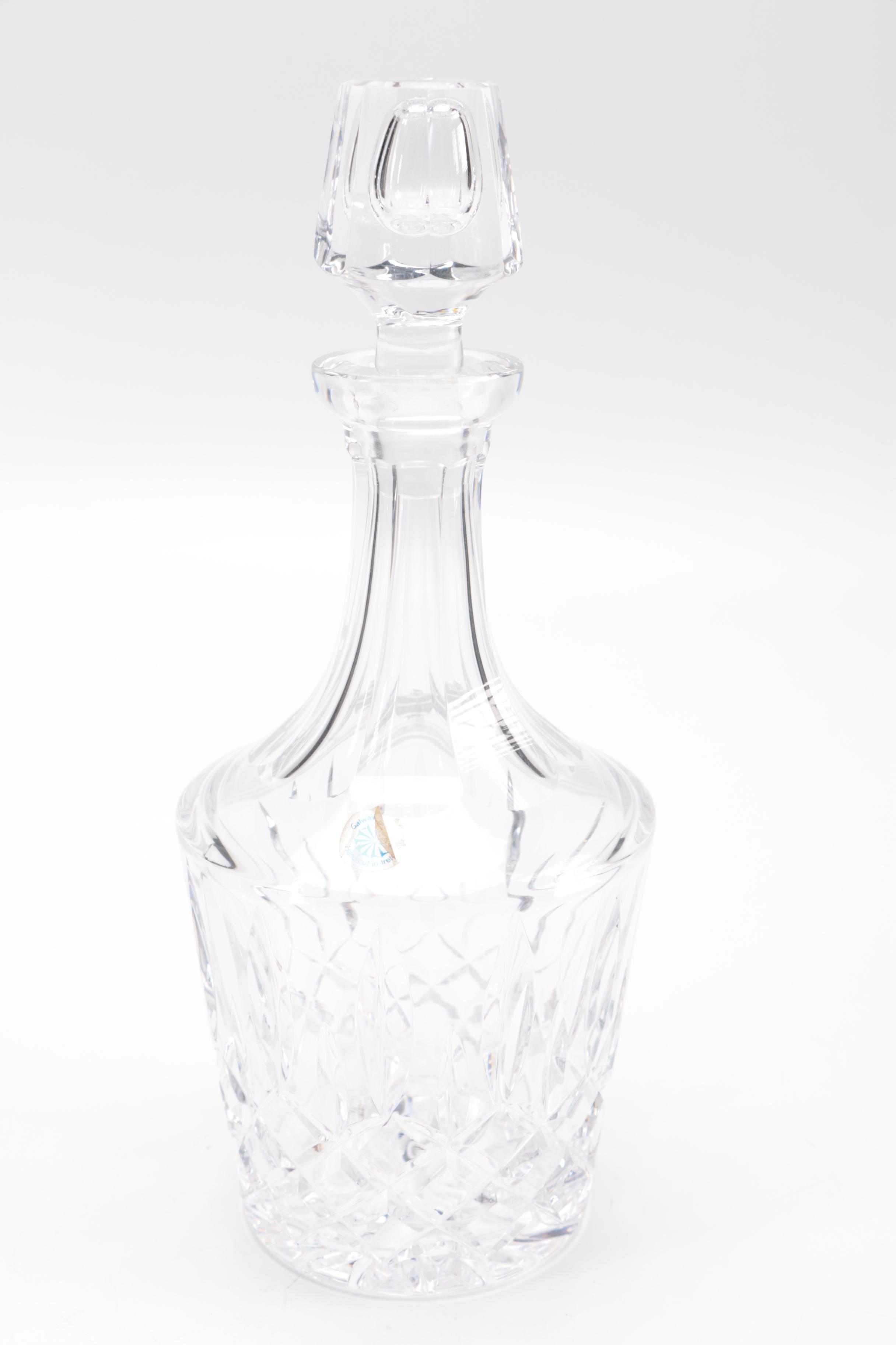 Crystal and Glass Decanters including Galway and Waterford