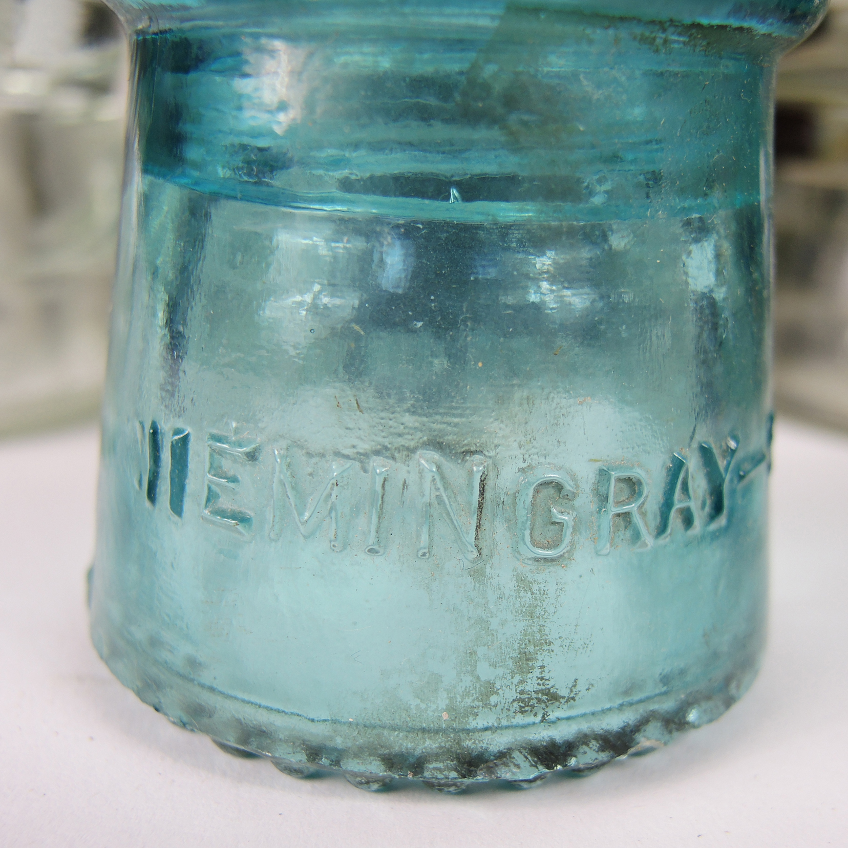 18 Vintage Purple and Blue Glass and Porcelain Insulators