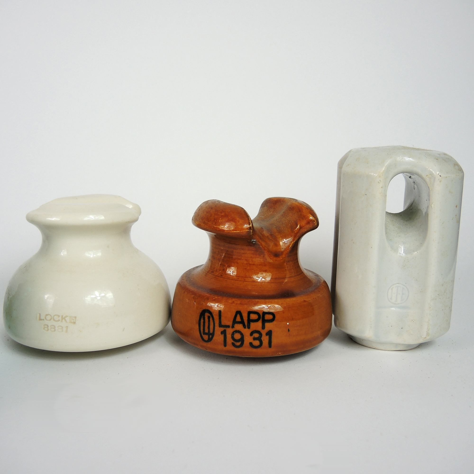 18 Vintage Purple and Blue Glass and Porcelain Insulators