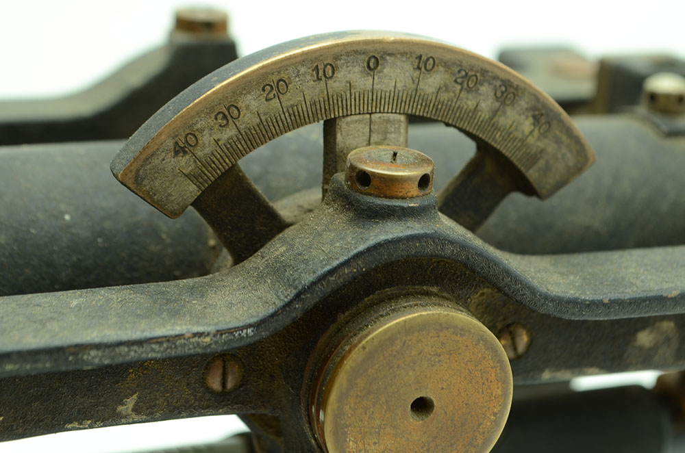 "David White Company" Surveyor's Transit in Oak Box