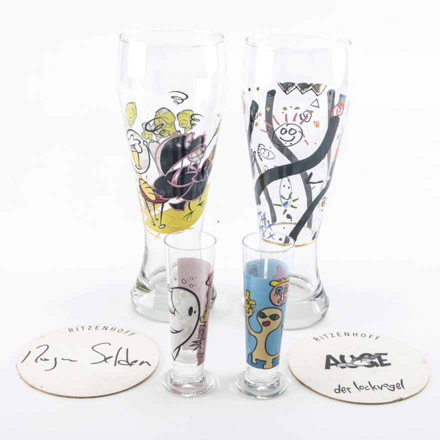 Ritzenhoff Weizen and Schapps Glasses