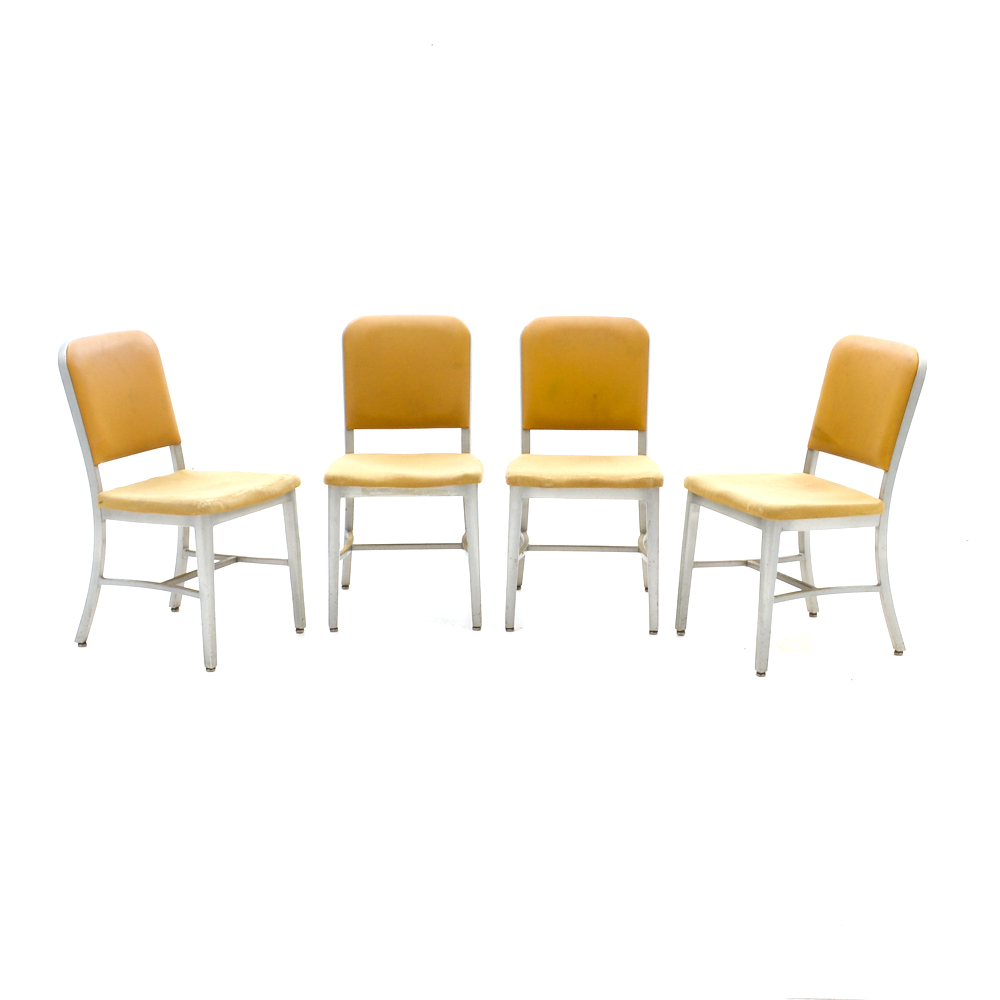 Vintage Aluminum and Foam Side Chairs