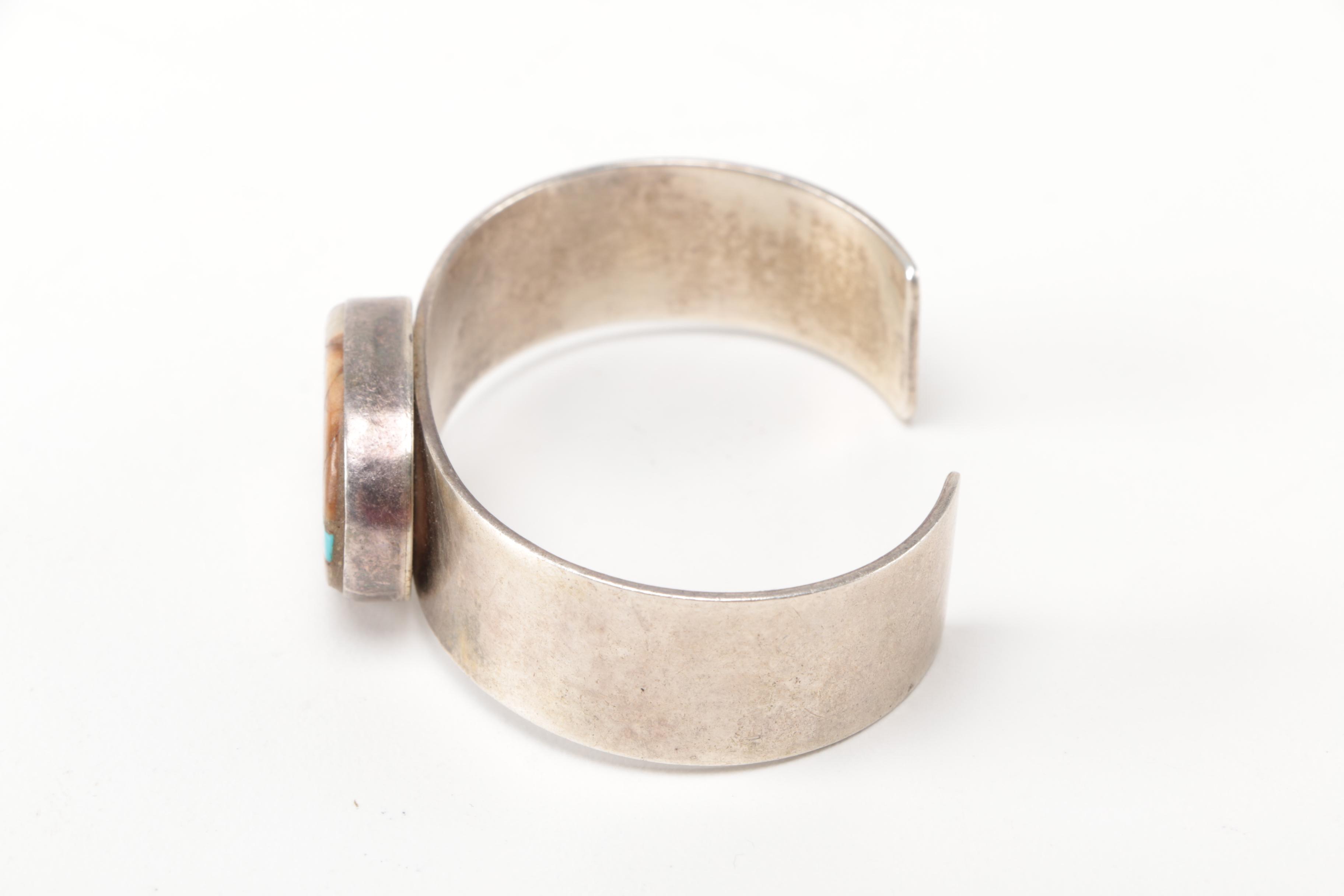 Sterling Silver Juan Willie Navajo Cuff Bracelet